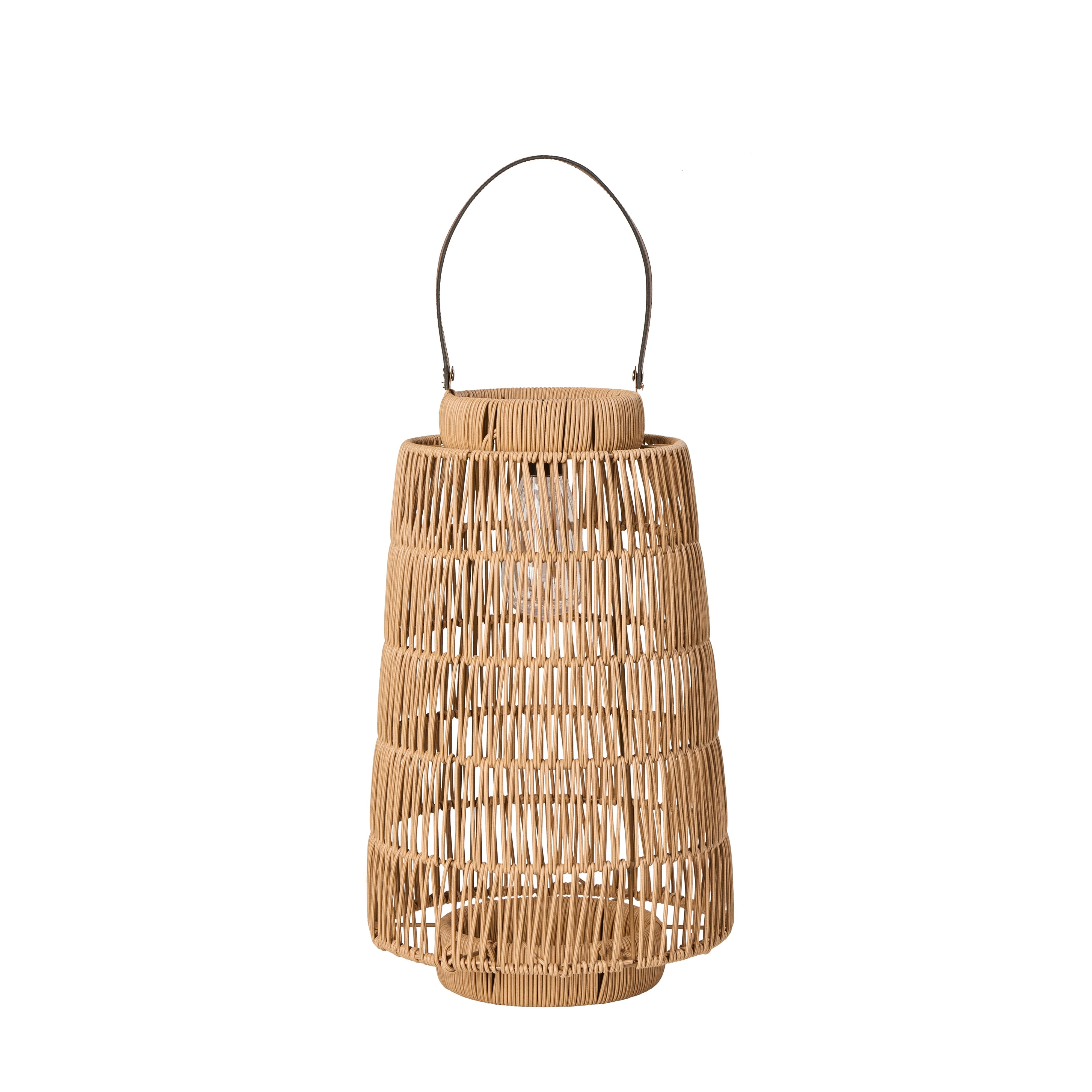 Rogue Atlas Solar Lantern 25x25x45cm Brown