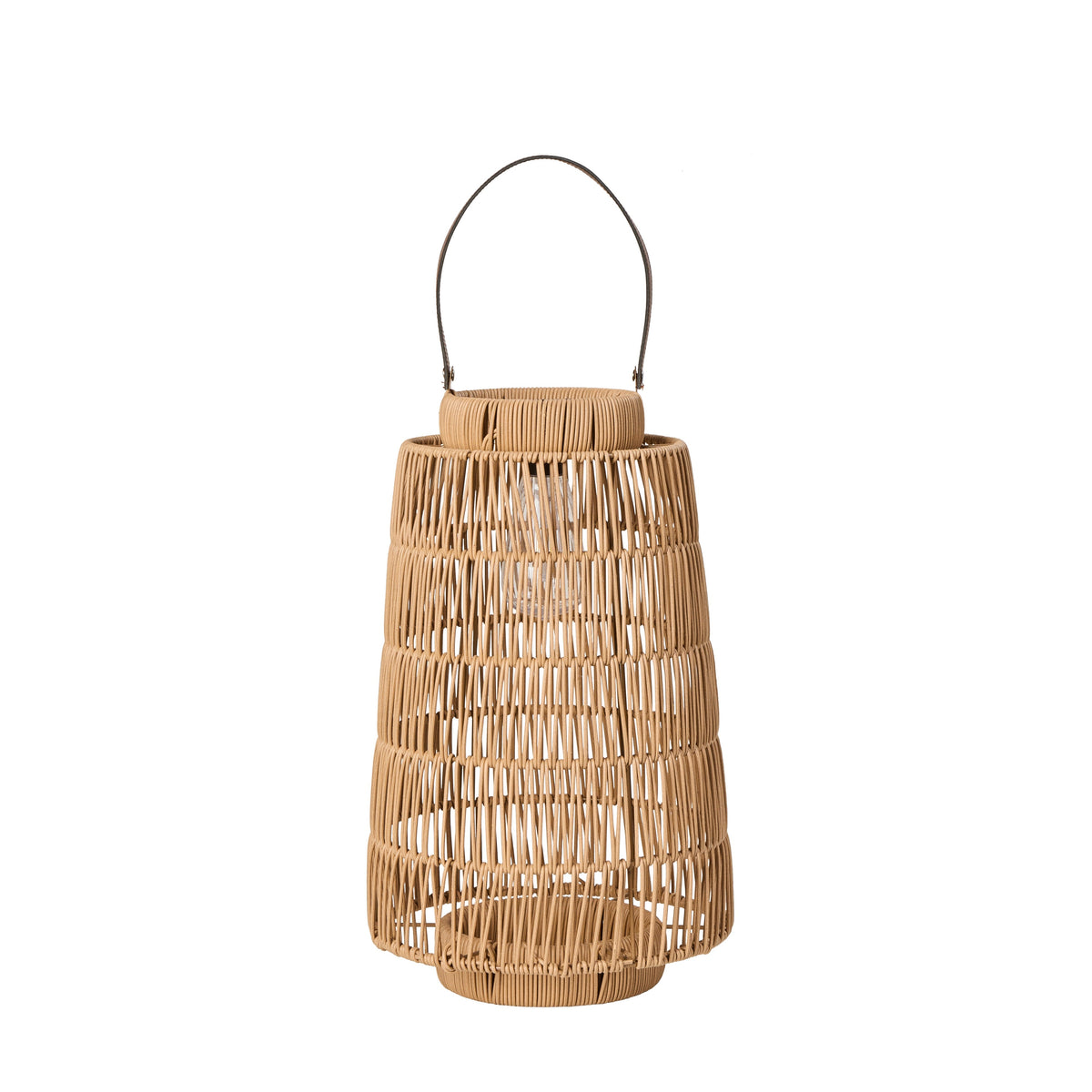 Rogue Atlas Solar Lantern 25x25x45cm Brown