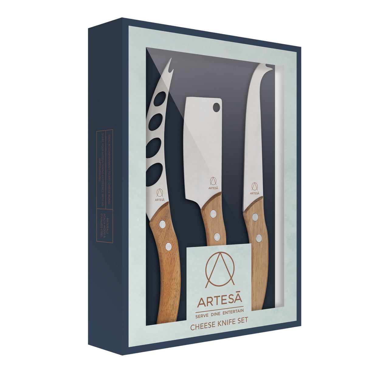 Artesà Stainless Steel Cheese Knife Set