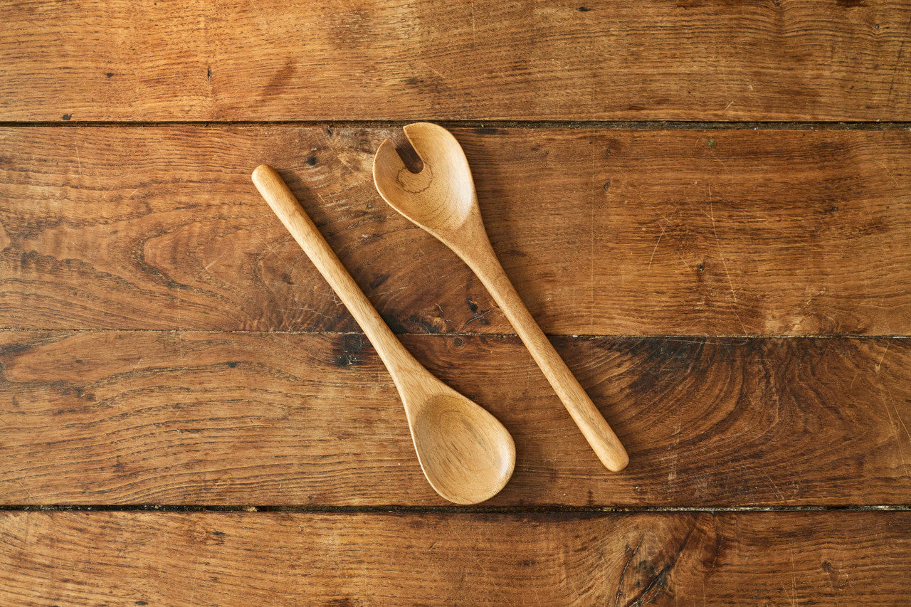 Jamie Oliver Big Love Mango Wood Serving Spoon Set