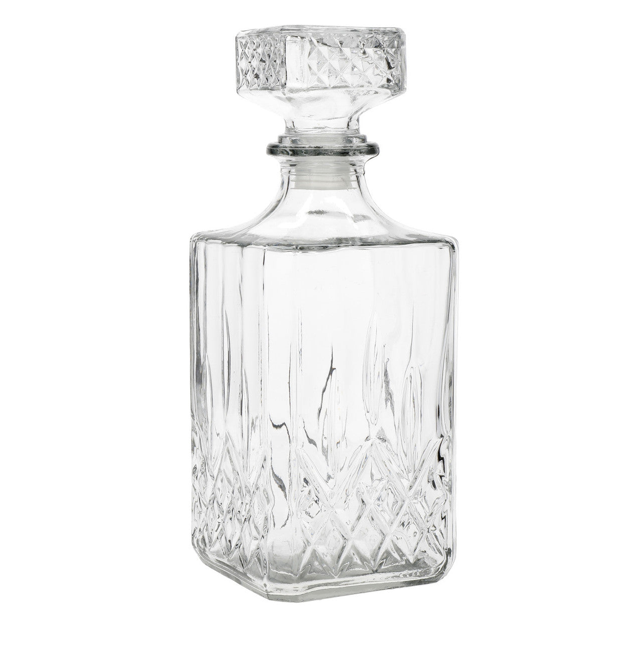 BarCraft Cut Glass Effect 900ml Decanter Set