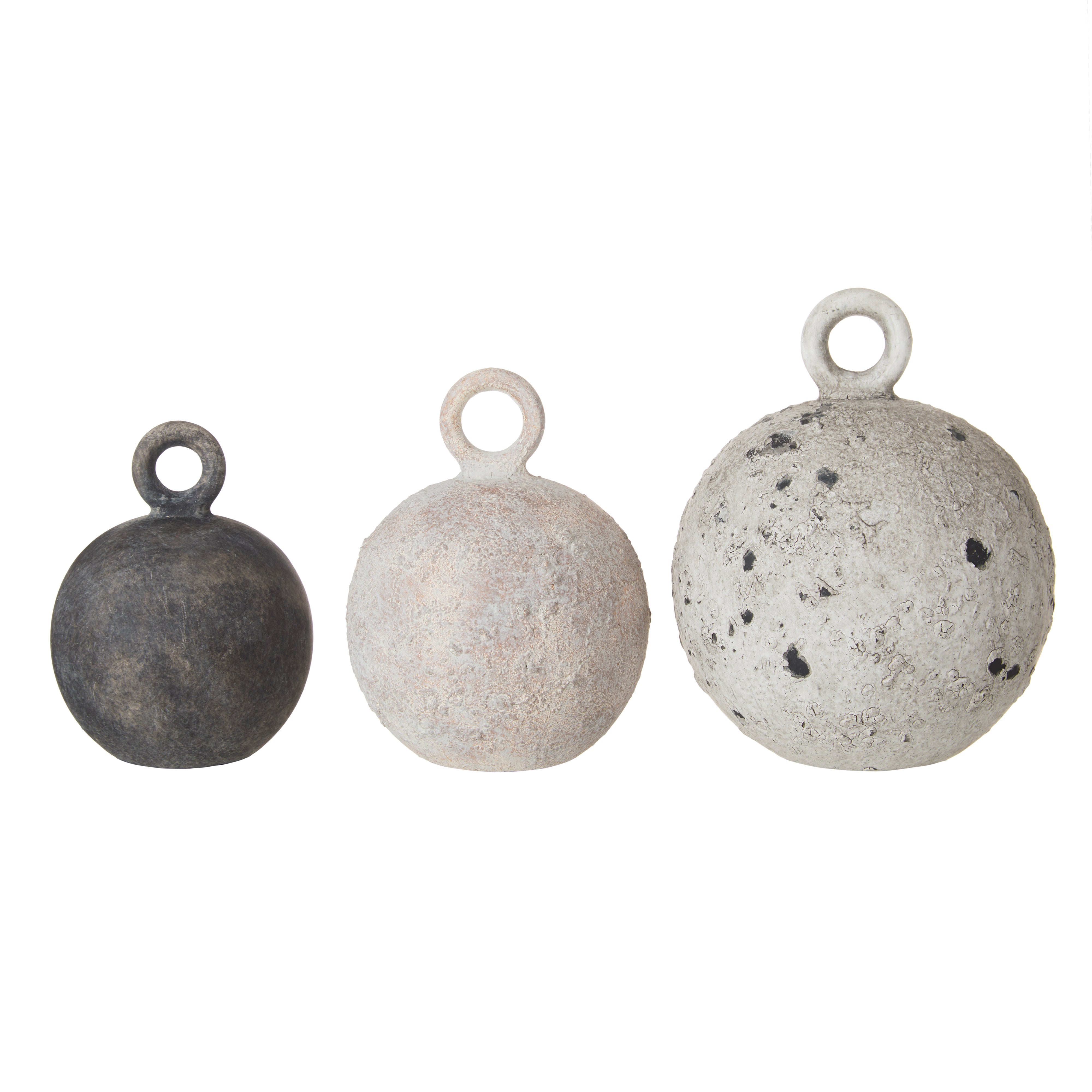 Amalfi Rapallo Buoys 3 Piece Set Charcoal