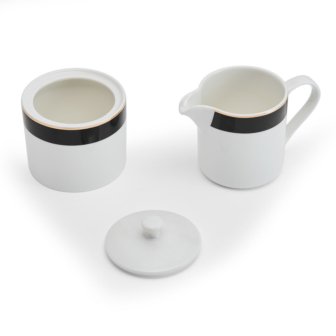 Mikasa Luxe Deco Sugar & Creamer Set 2 Piece