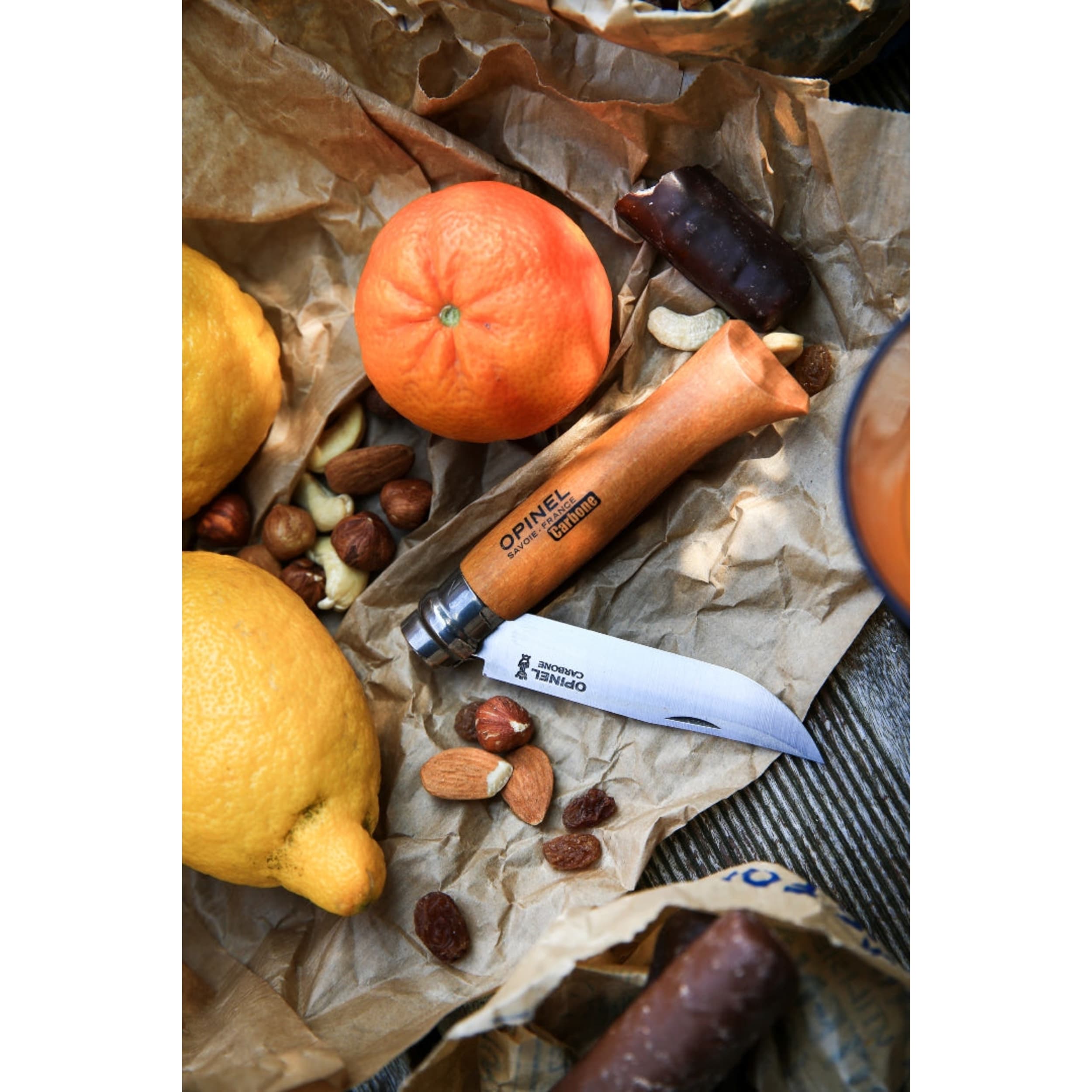 Opinel No.07 Carbon Steel Folding Knife Beech