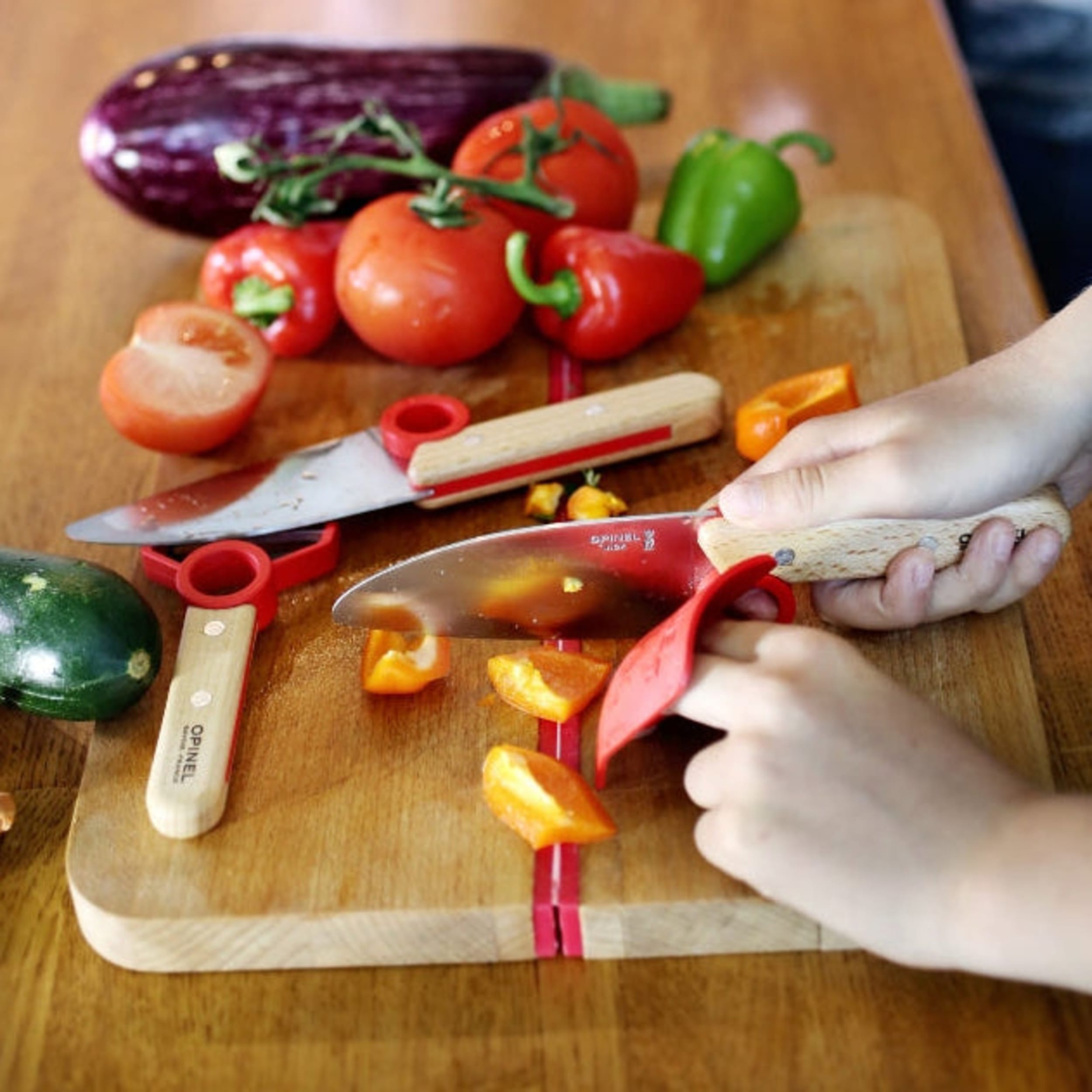 Opinel Le Petit Chef Kitchen 3 Piece Set Red