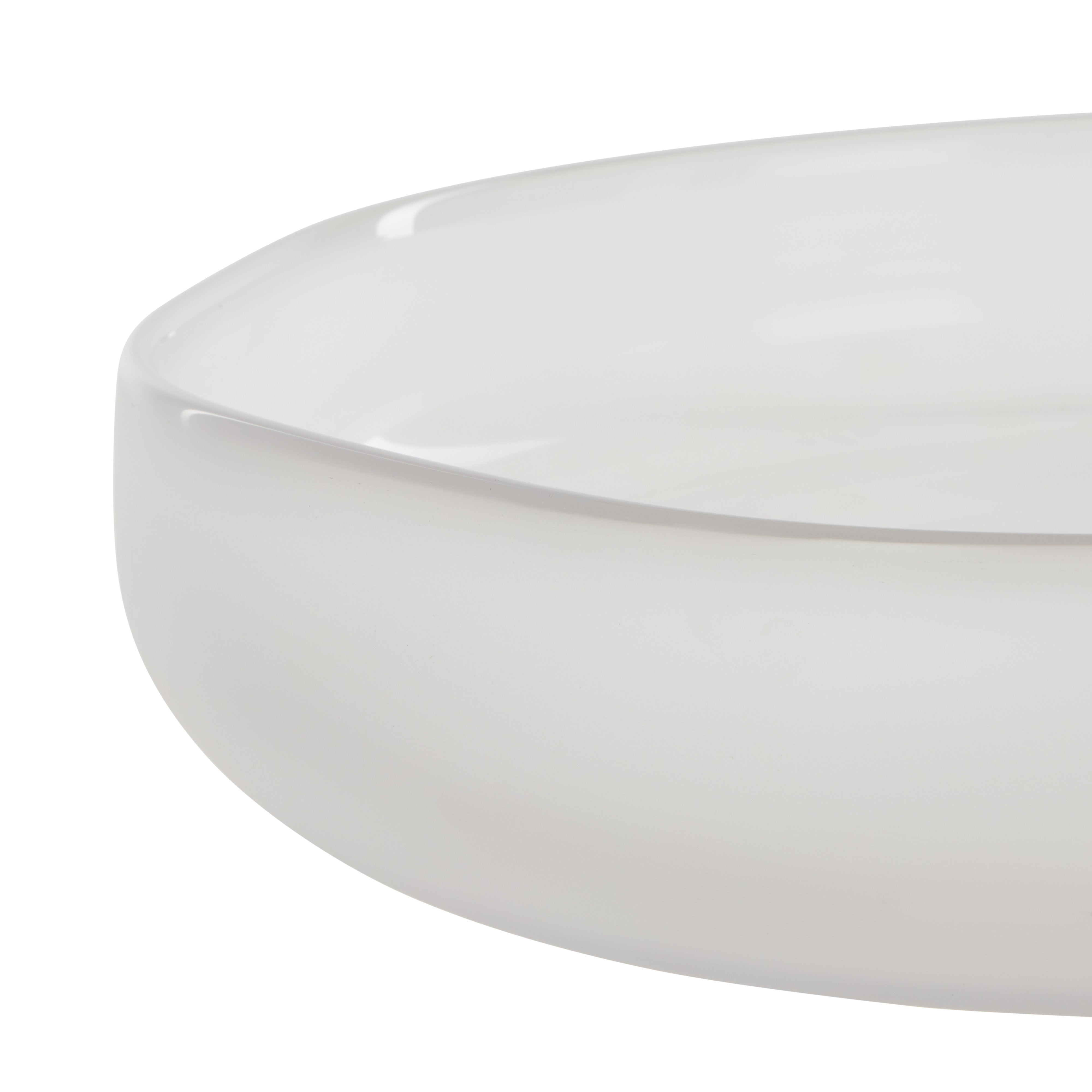 Amalfi Nevoso Glass Plate White