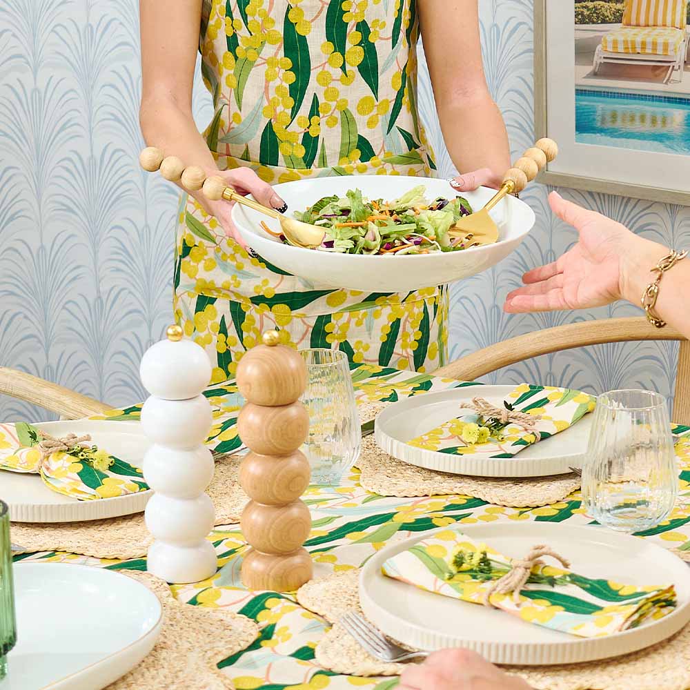 Annabel Trends Orb Salad Servers White