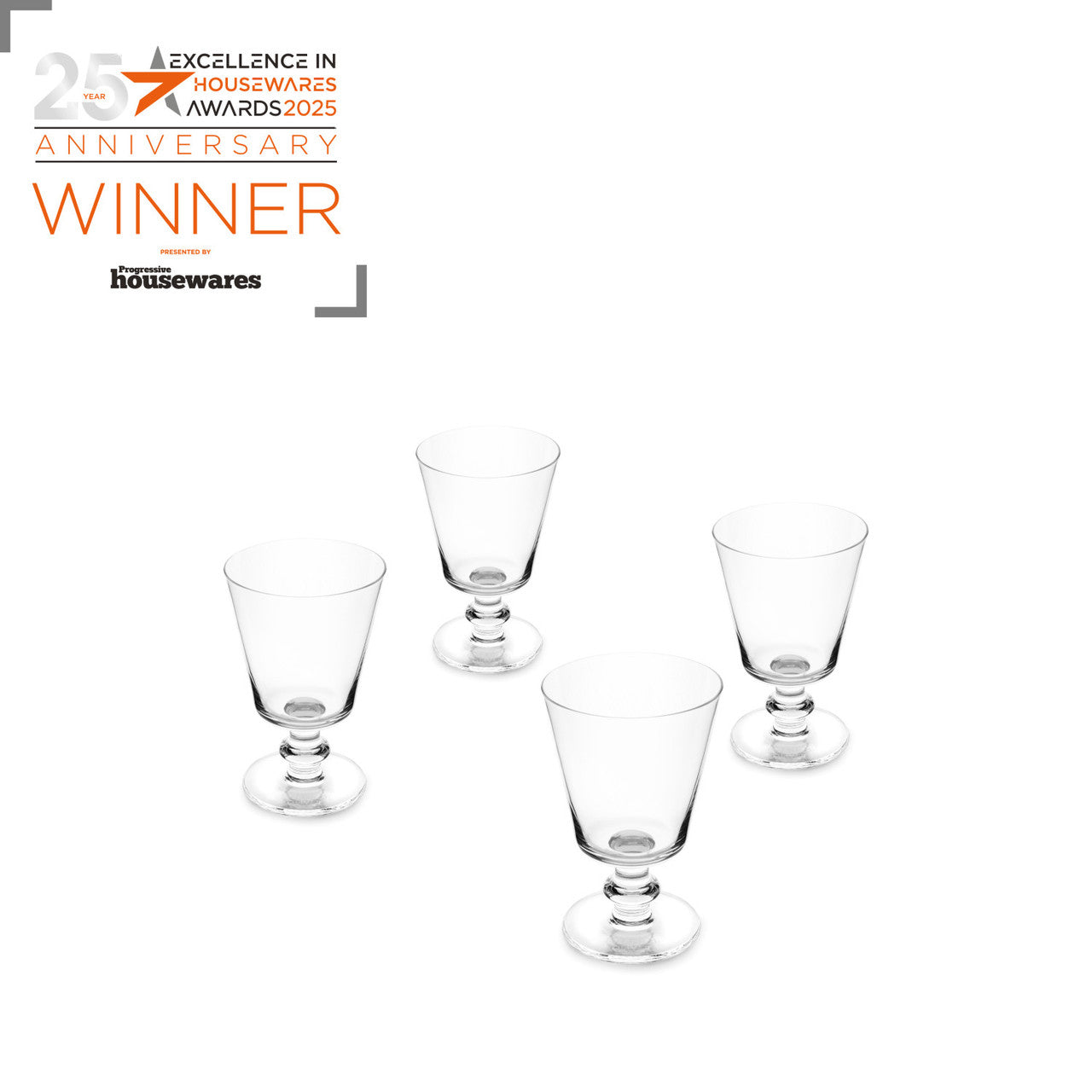 Jamie Oliver Big Love 270ml Wine Glasses Set of 4