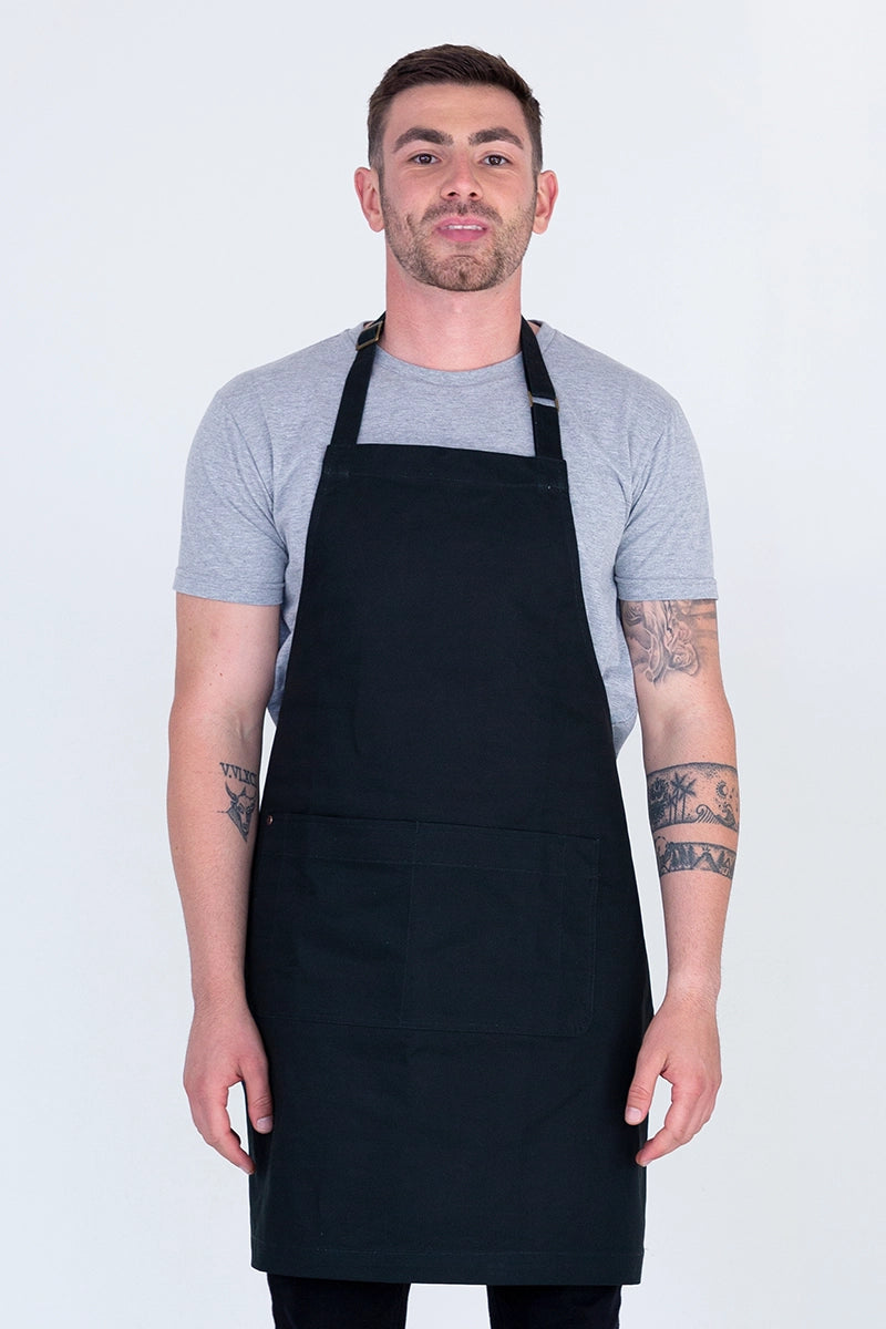 Aussie Chef Oska Bib Apron - Bottle Green