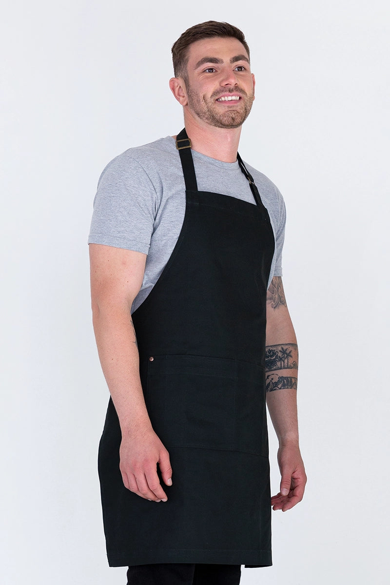 Aussie Chef Oska Bib Apron - Bottle Green