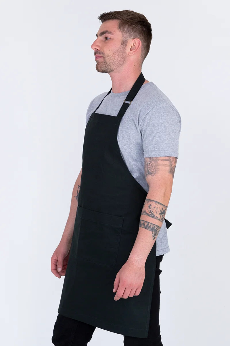 Aussie Chef Oska Bib Apron - Bottle Green