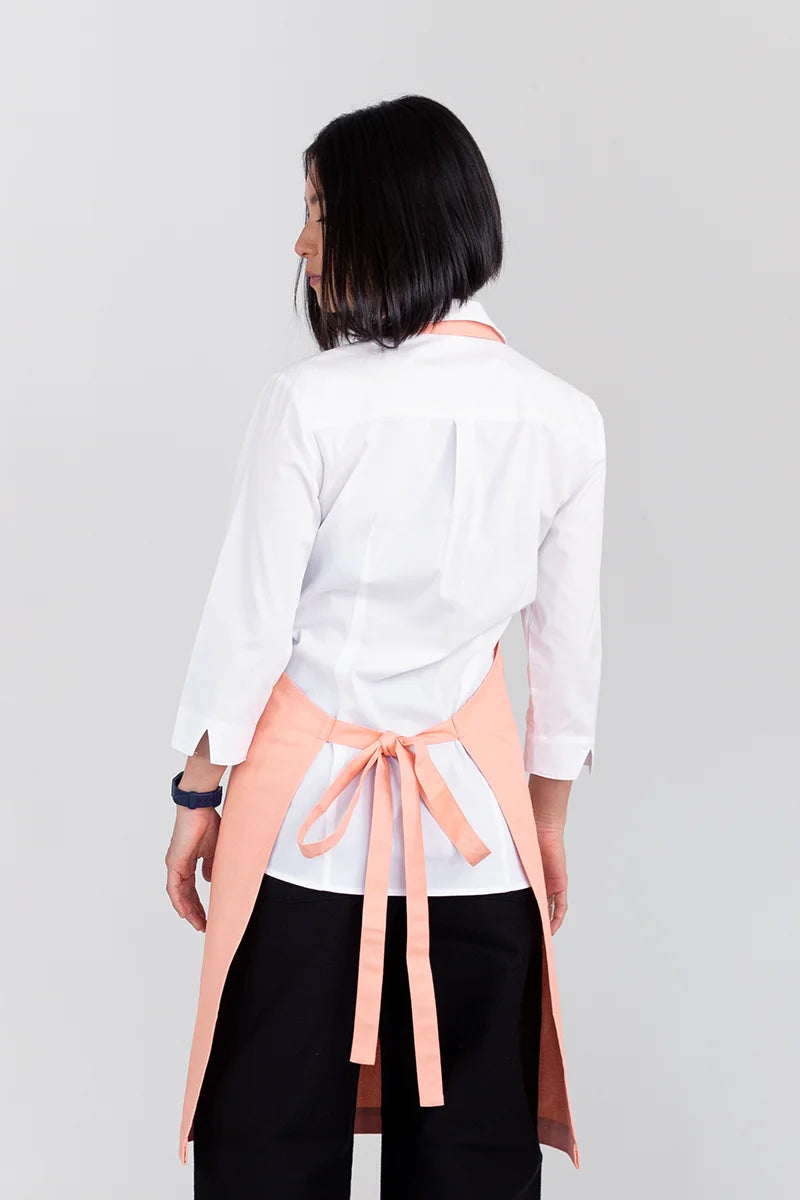 Aussie Chef Oska Bib Apron - Peach