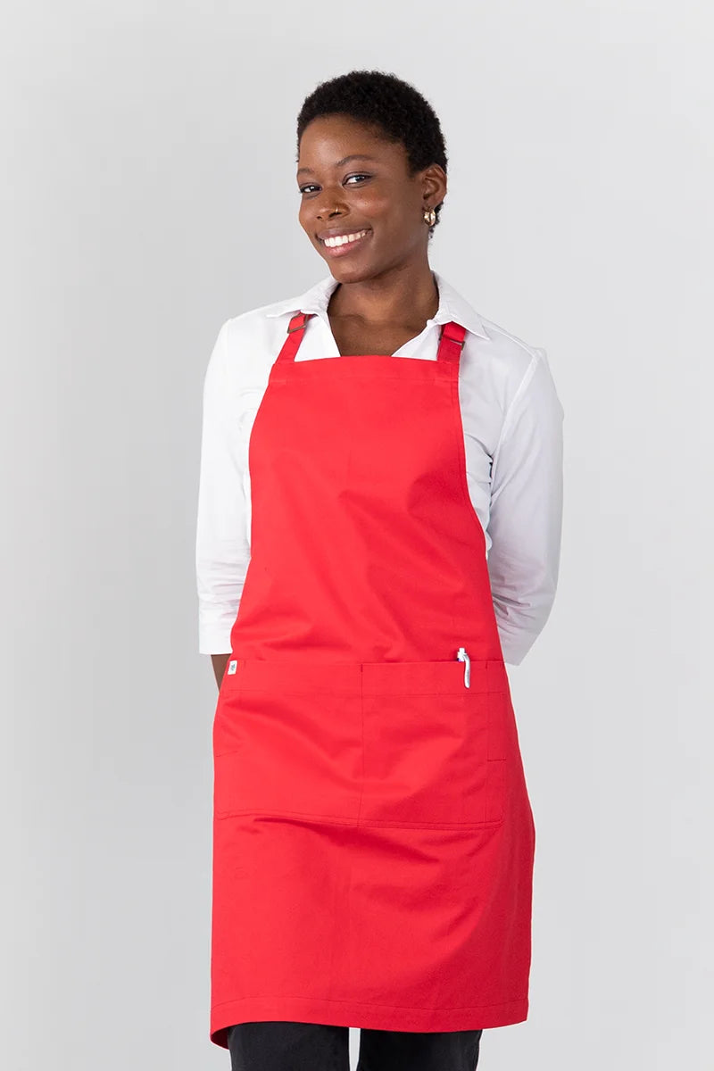 Aussie Chef Oska Bib Apron - Stawberry