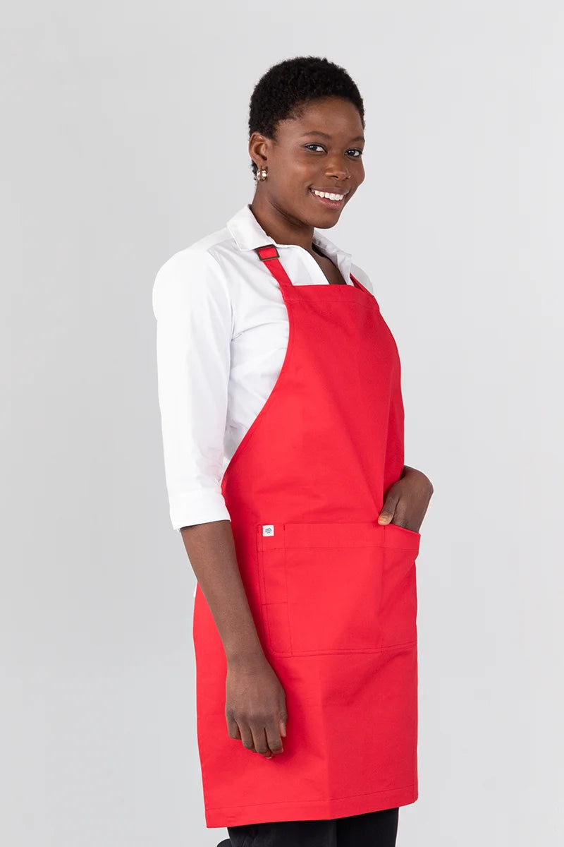 Aussie Chef Oska Bib Apron - Stawberry