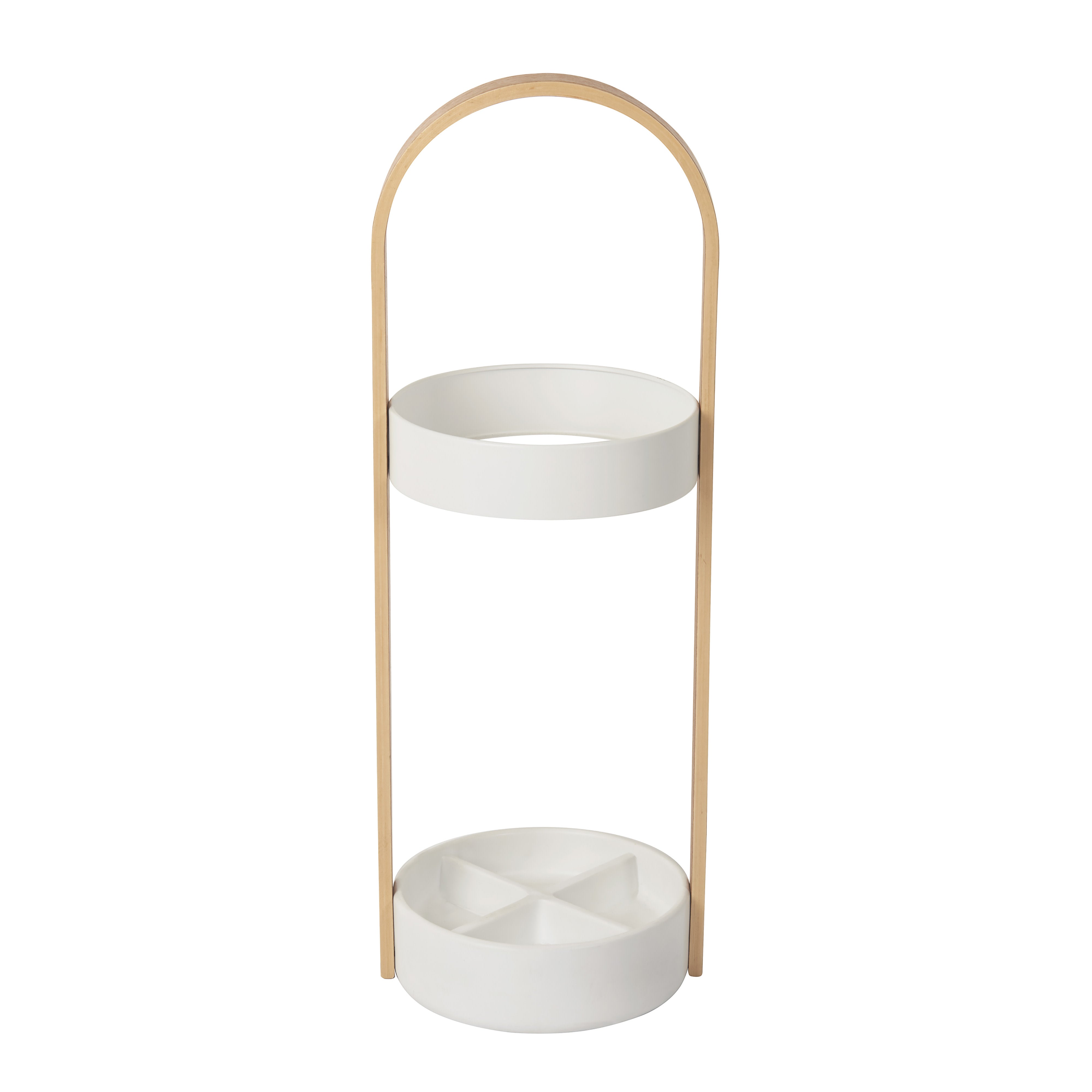 Umbra Bellwood Umbrella Stand White & Natural