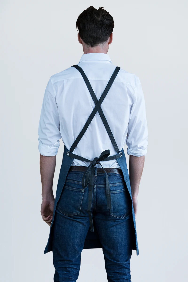 Aussie Chef Outback Bib Apron - Lagoon Blue