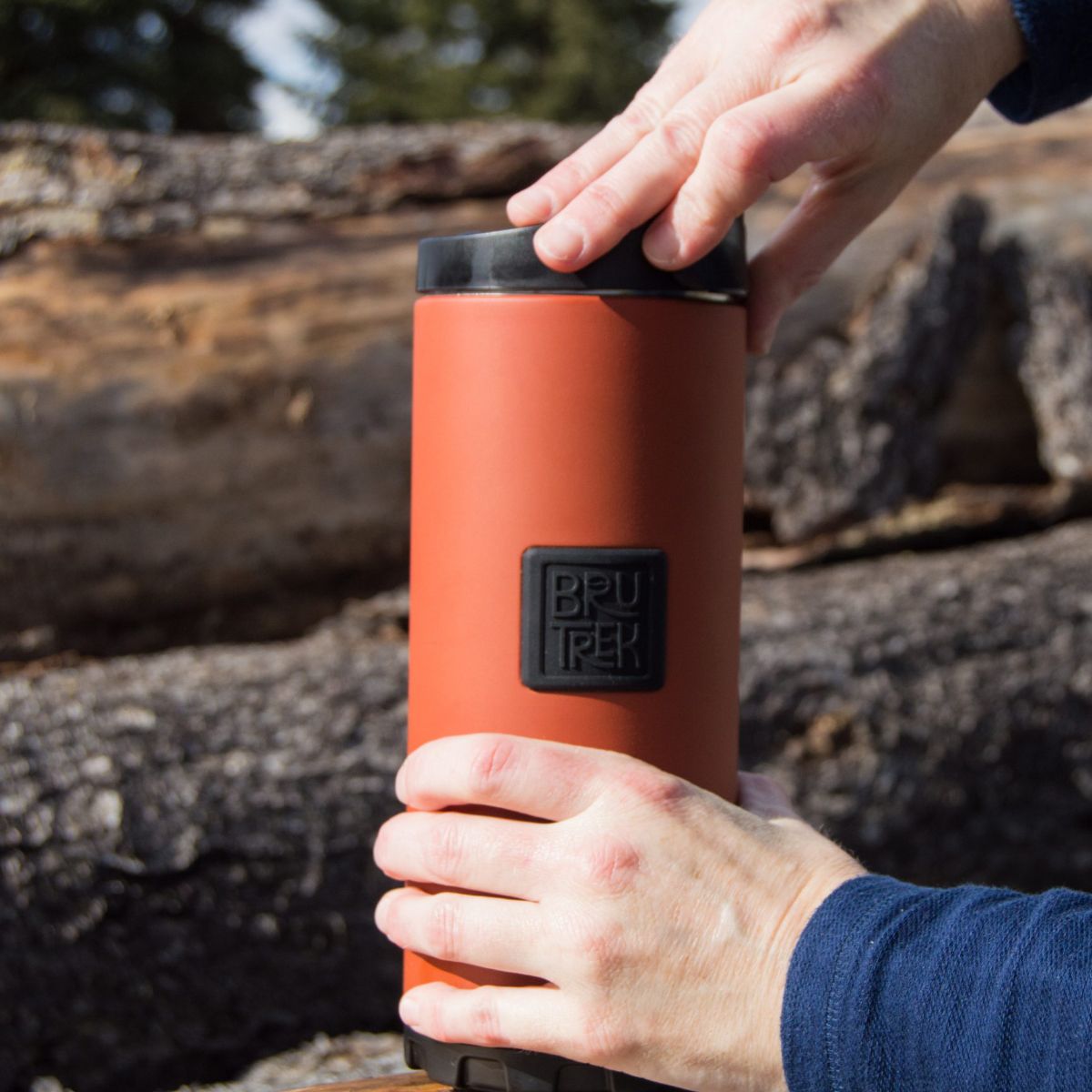 OVRLNDR Press 710ml (24oz) - Brushed Steel