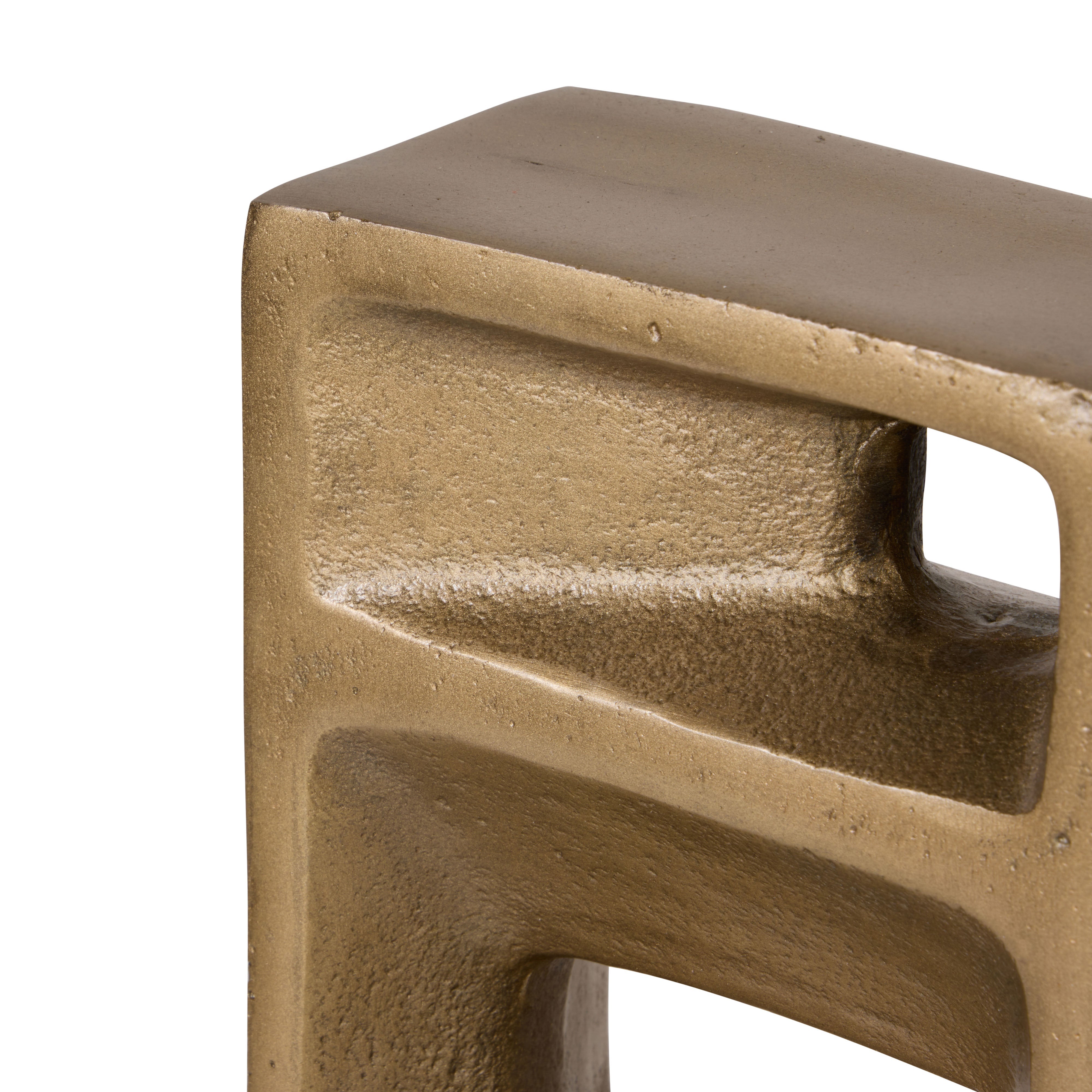 Grand Designs Cubis Bookends 2 Piece Set Gold