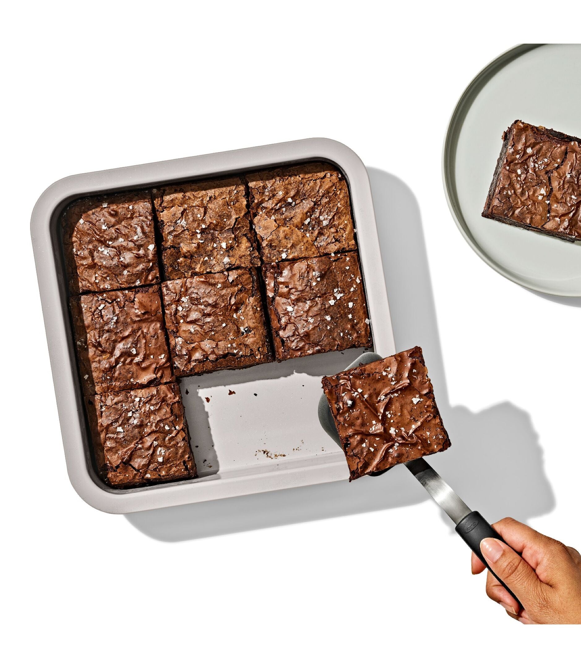 OXO Non-Stick Ceramic Coated Square Cake Pan 23cm - Storm Blue