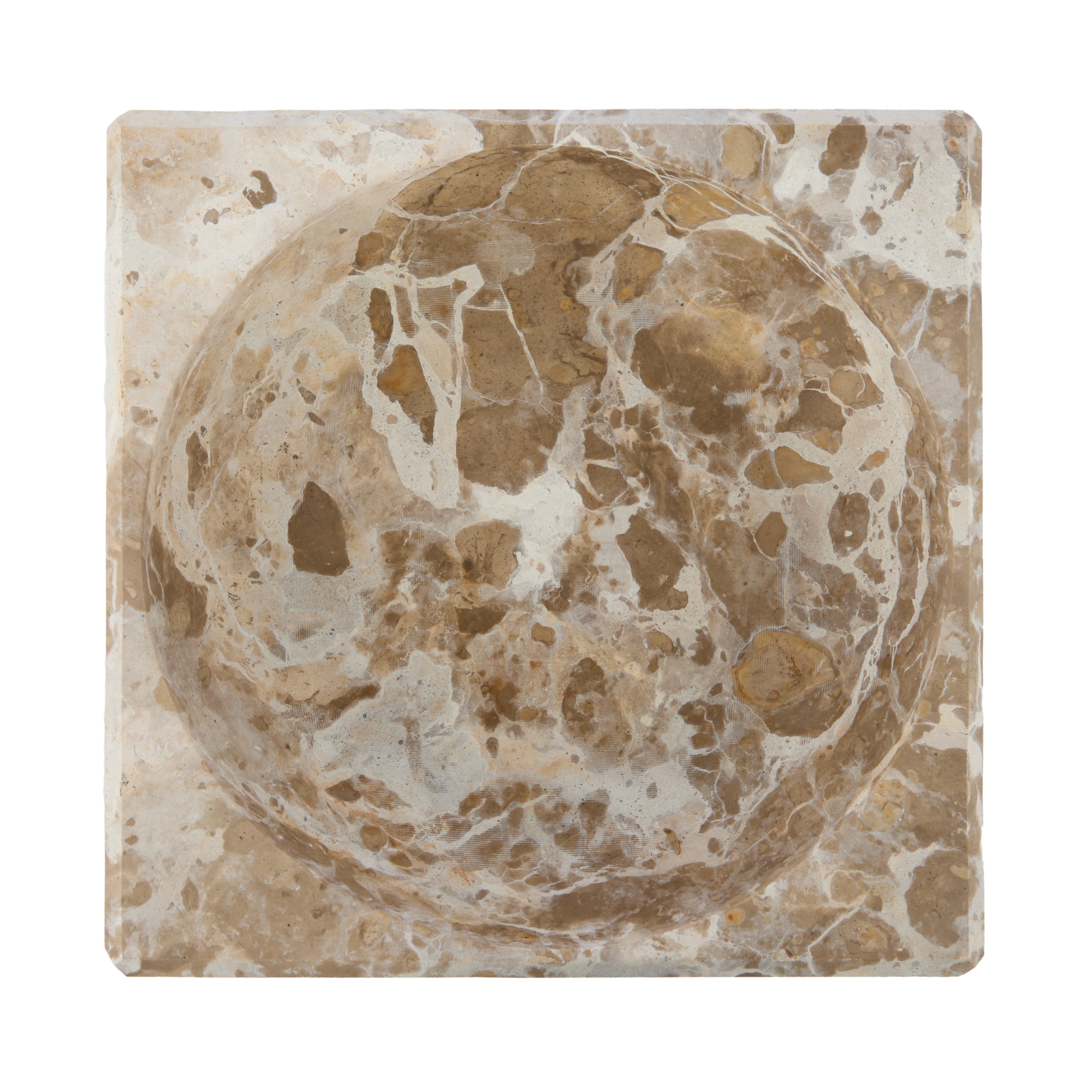 Grand Designs Carprani Marble Statement Bowl Chocolate