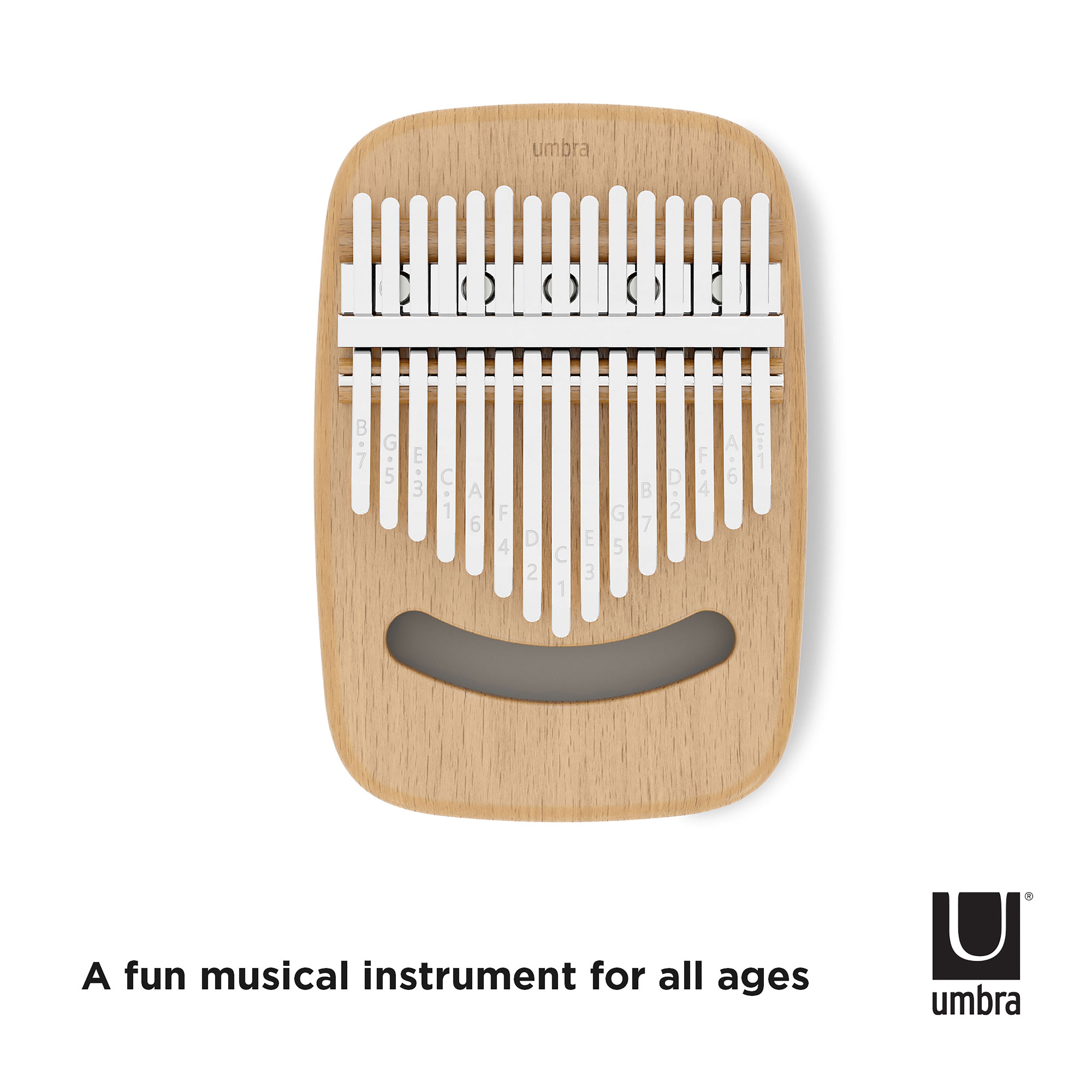 Umbra Strumba Kalimba White & Natural