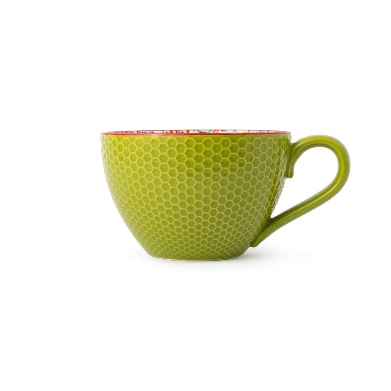 Mikasa Stoneware Mug 330ml (Green & Blue Geometric)