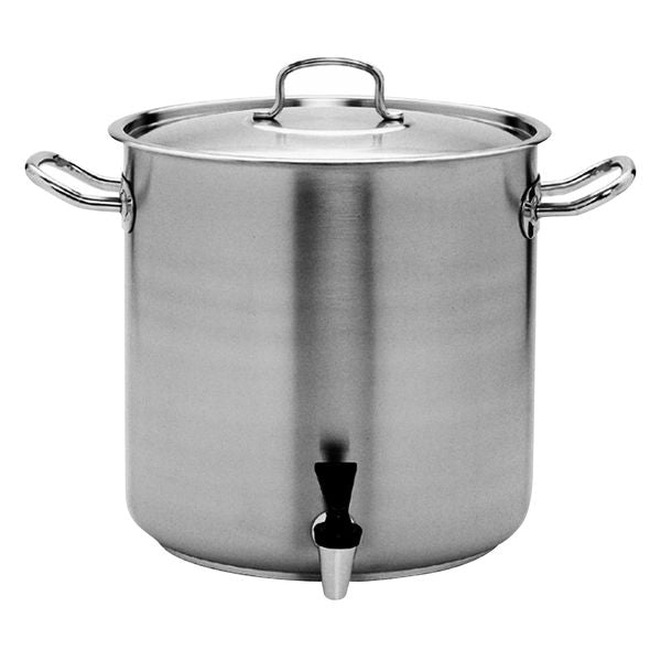 Pujadas INOX-PRO Stockpot with Cover & Tap (450x450mm 72.0lt - Silver)