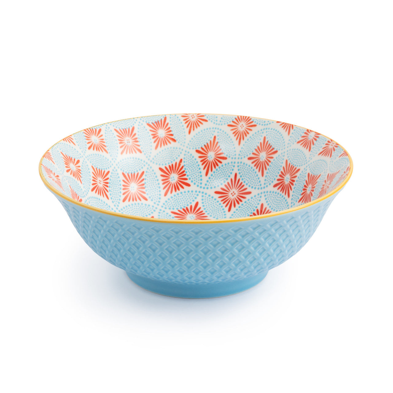 Mikasa Stoneware Ramen Bowl 21cm (Blue Mosaic)