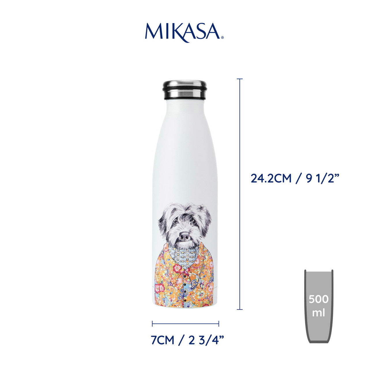 Mikasa x Tipperleyhill Insulated Bottle 500ml (Cockapoo)