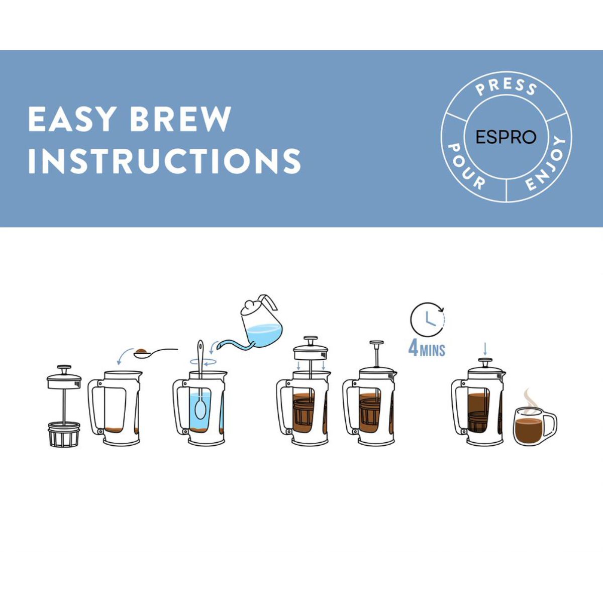 Espro P5 Press 530ml (18oz) - Polished