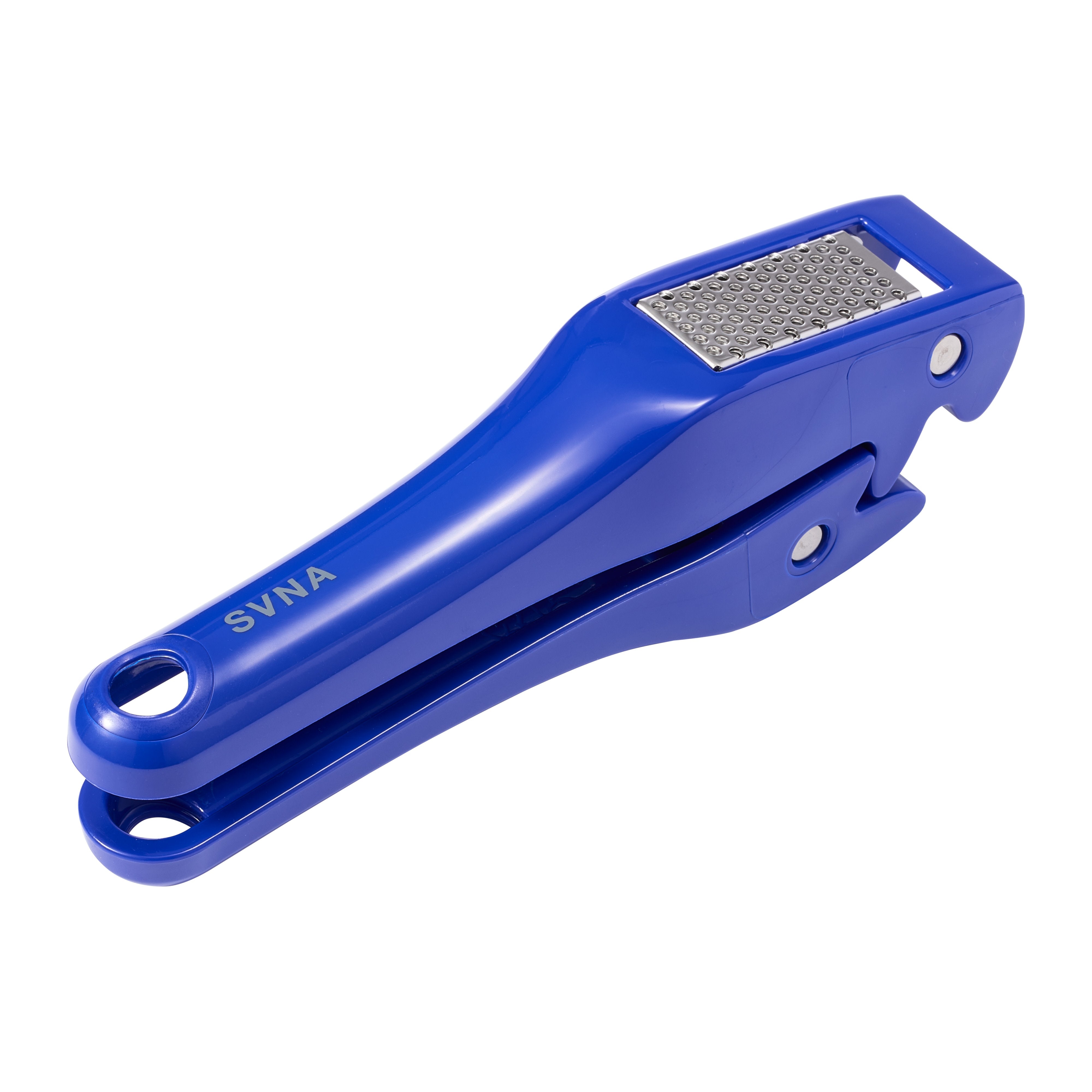 SVNA Large Easy Clean Garlic Press Blue