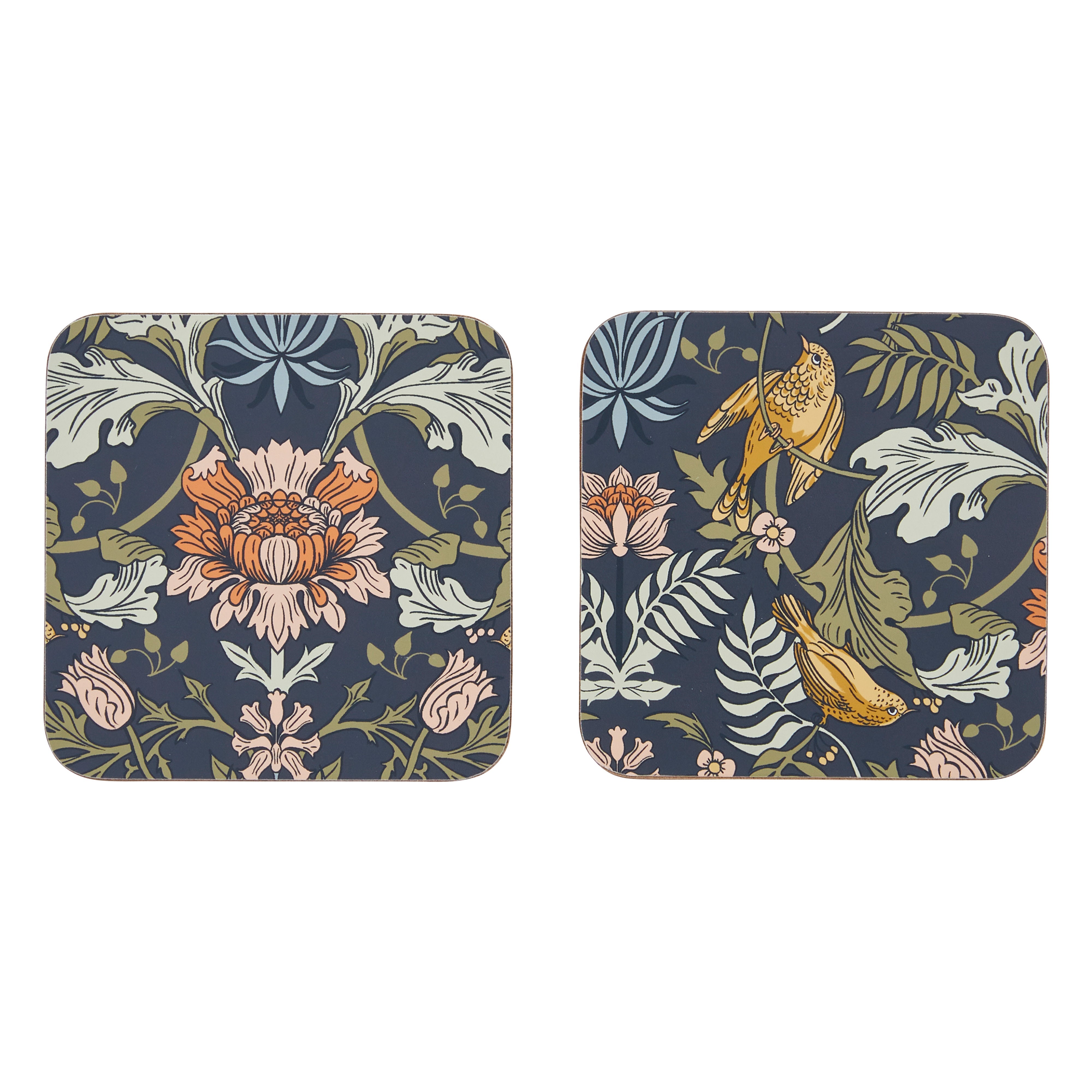 Ulster Weavers Finch & Flower Coaster 4 Piece Set Navy
