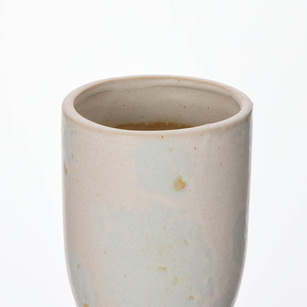 Amalfi Pia Reactive Glaze Vase Cream Reactive
