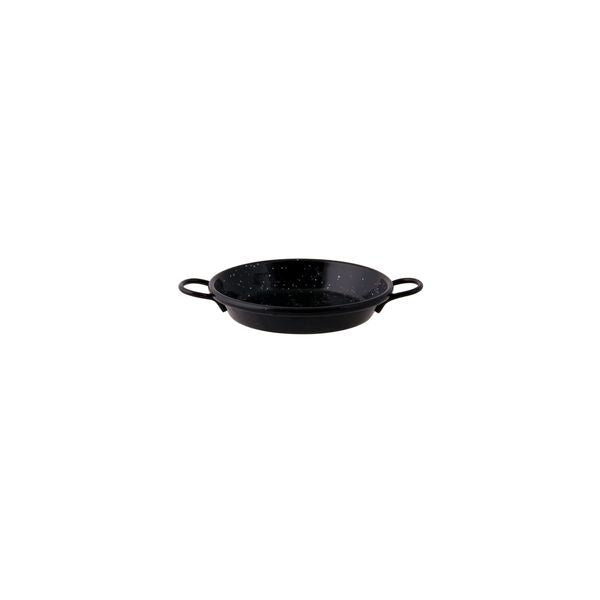 Pujadas Paella Pan - Enamelled Steel (100mm - Black)