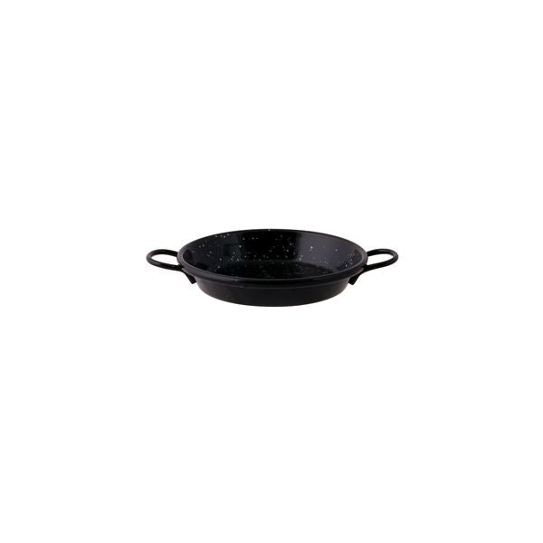 Pujadas Paella Pan - Enamelled Steel (200mm - Black)