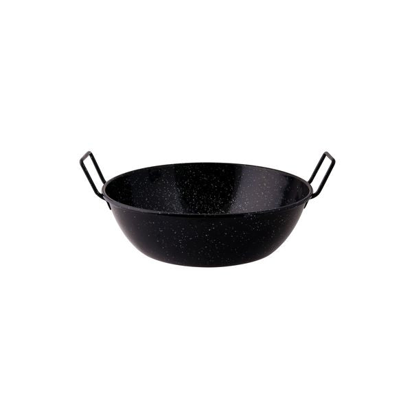 Pujadas Deep Pan - Enamelled (280mm - Black)