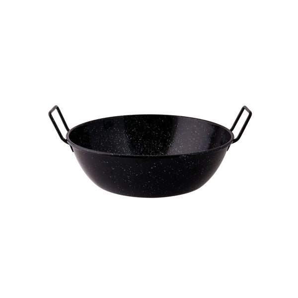 Pujadas Deep Pan - Enamelled (320mm - Black)