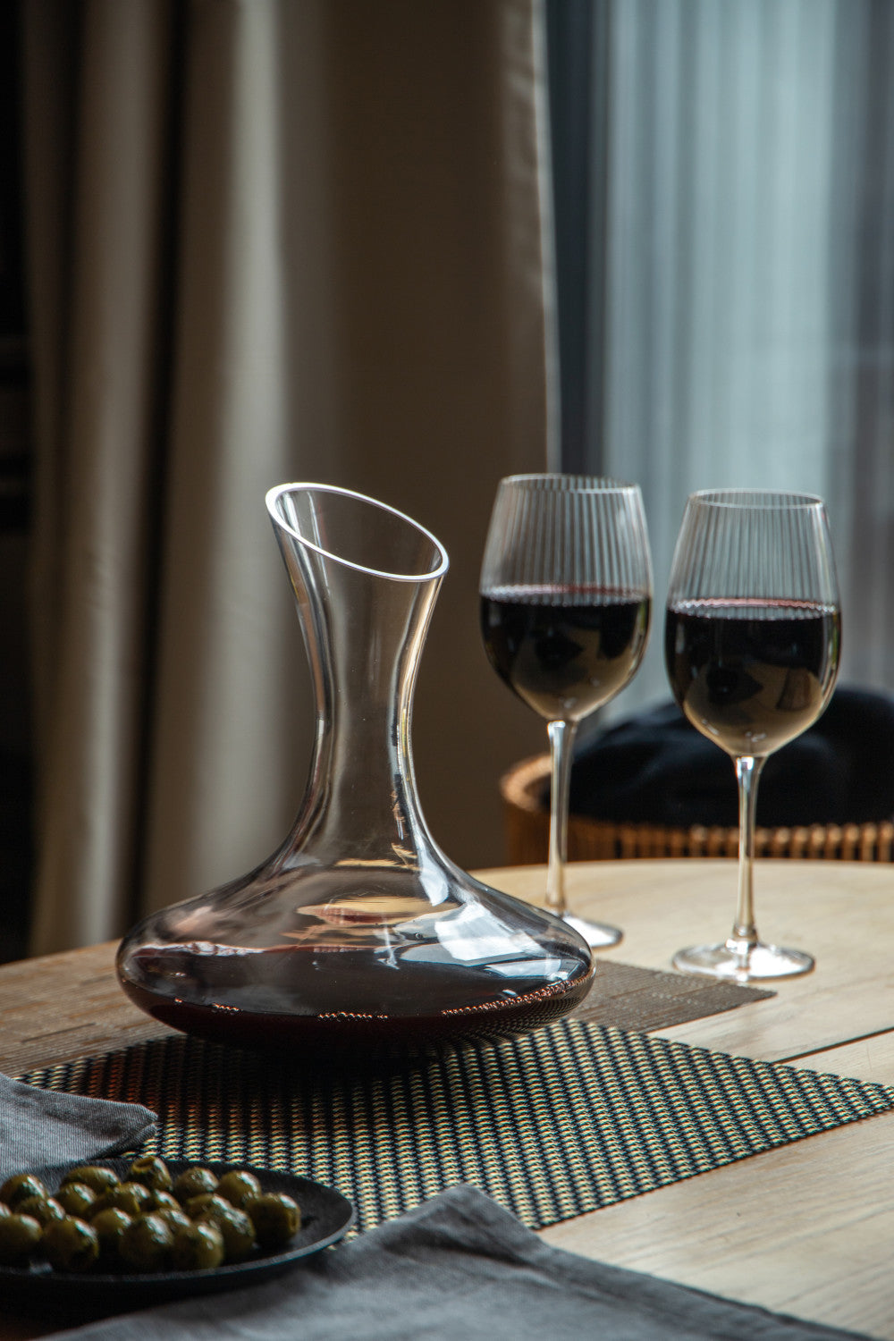 BarCraft Deluxe 1.5L Glass Wine Decanter
