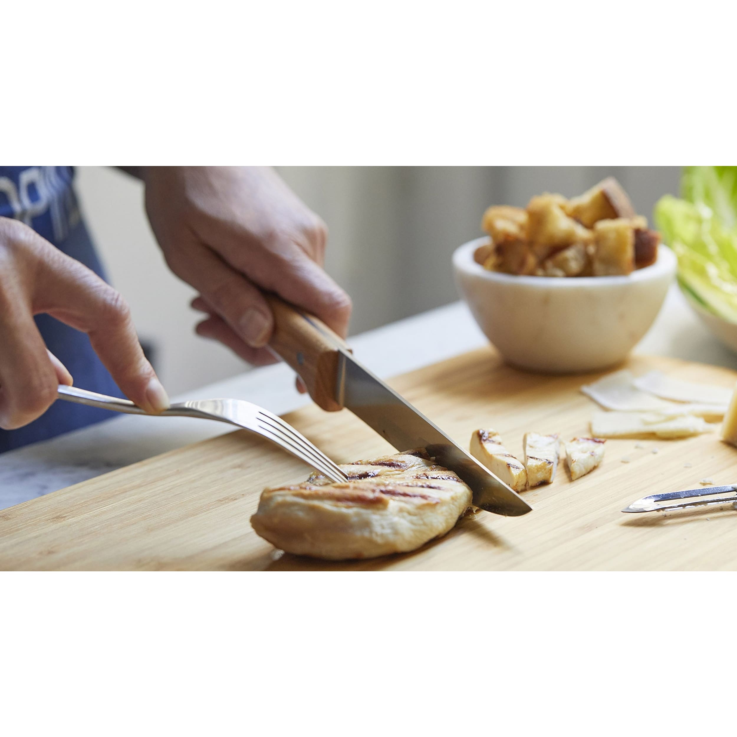 Opinel Parallèle No.122 Meat & Poultry Knife Beech