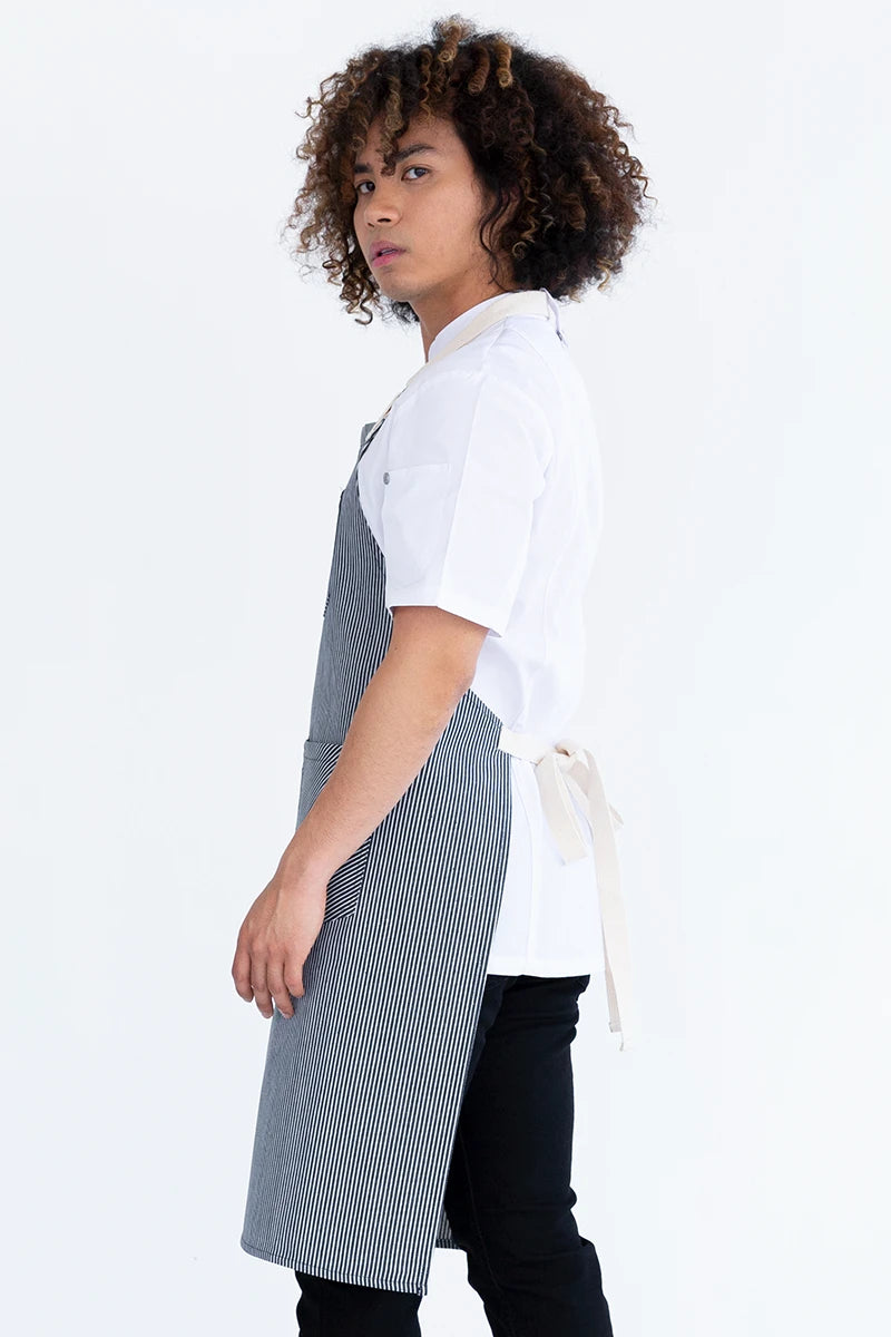 Aussie Chef Paris Bib Apron - Black