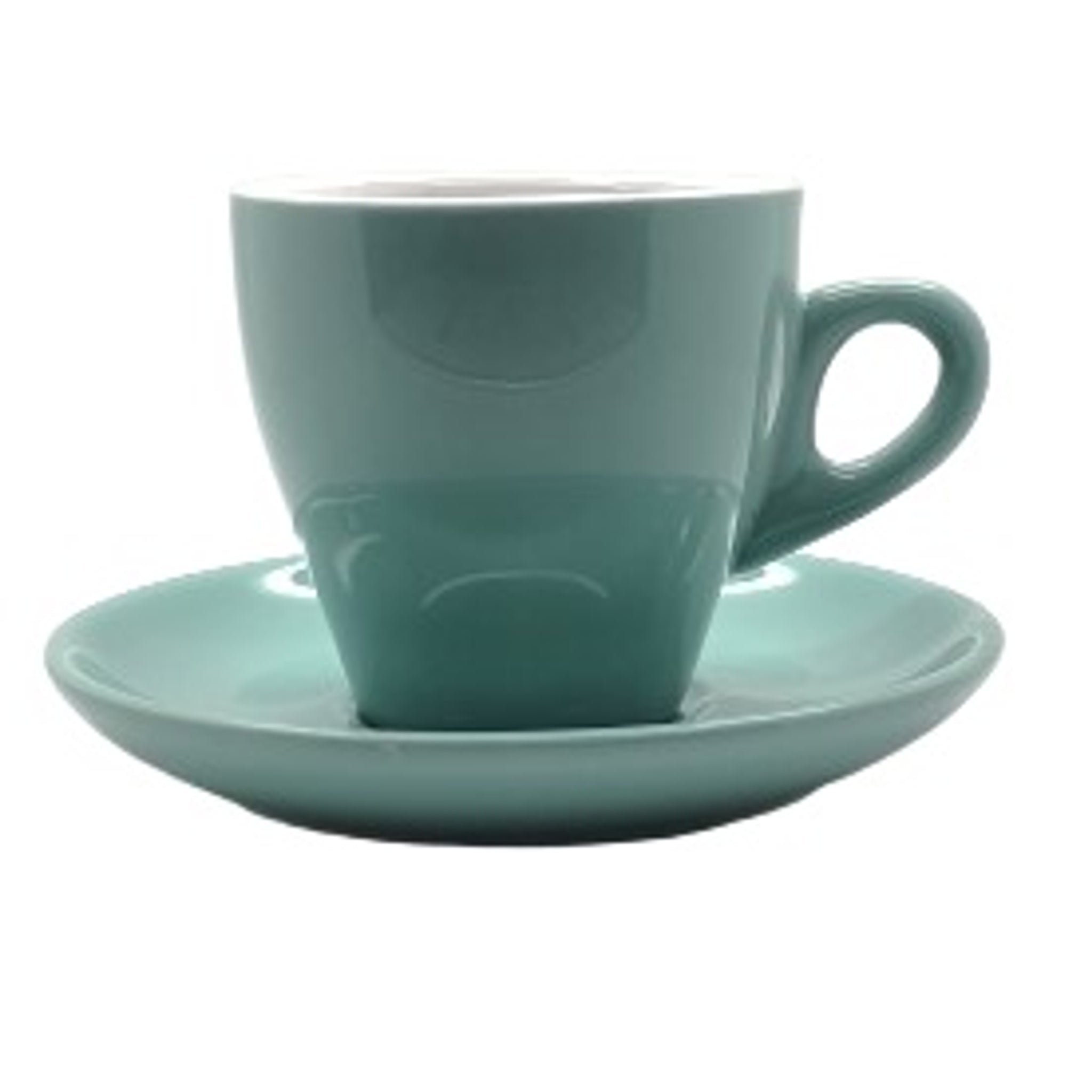 Incasa Tulip Cappuccino Cup Pastel Blue (200ml) 6 Pack