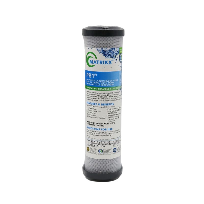Matrikx PB1 Carbon Block Filter 0.5 Micron Lead Cyst