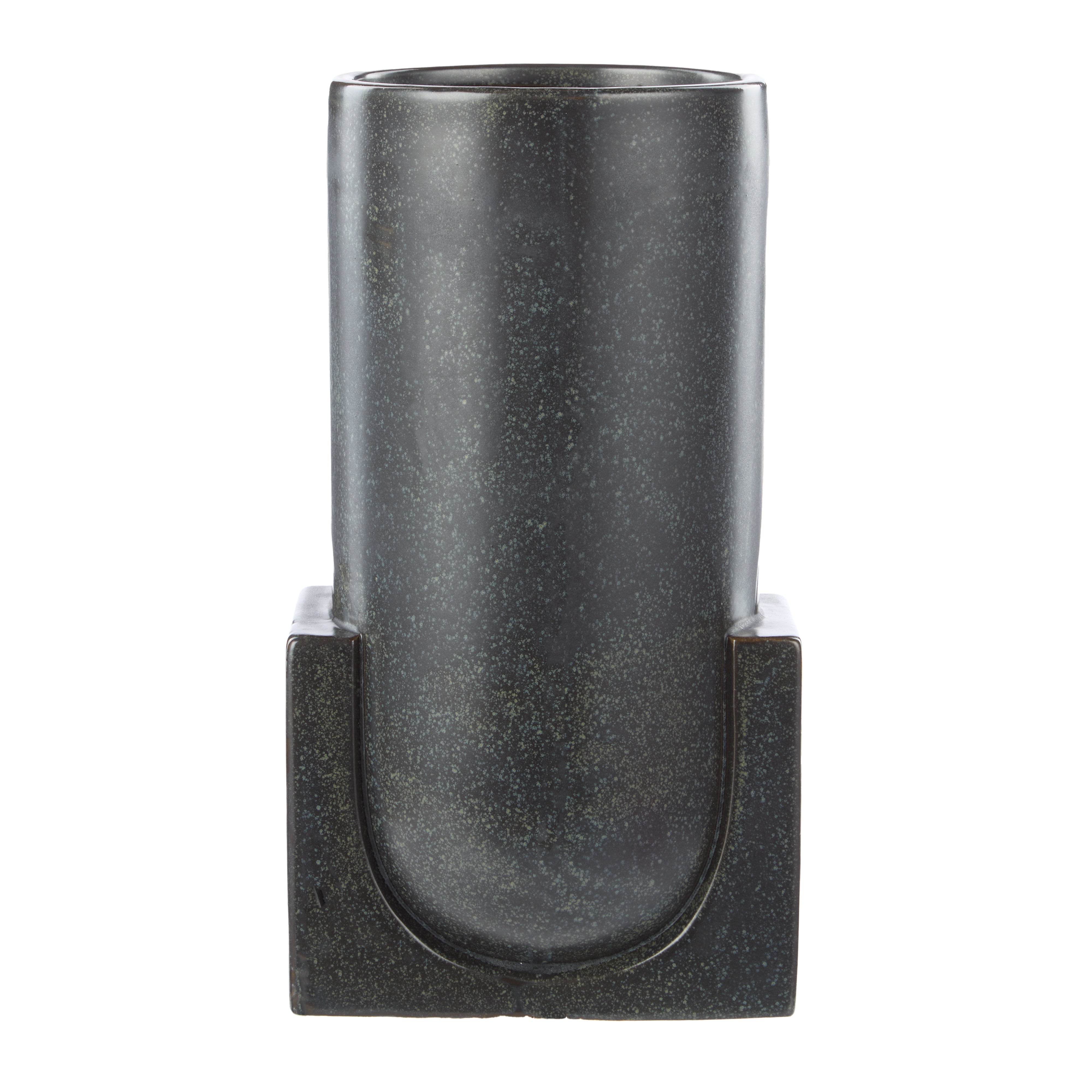 Amalfi Ponti Stoneware Vase Black
