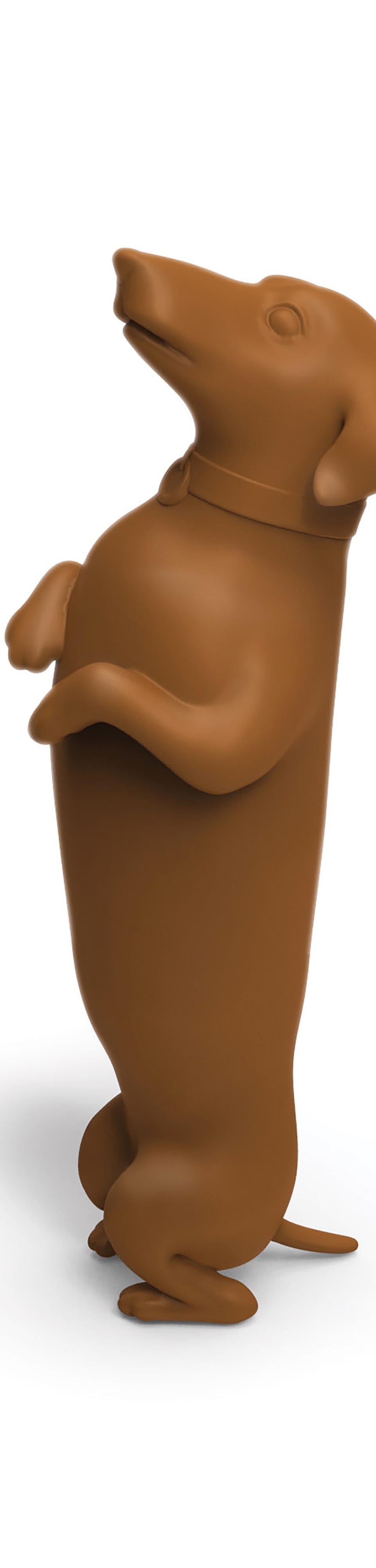Fred Winer Dog Bottle Stopper Brown