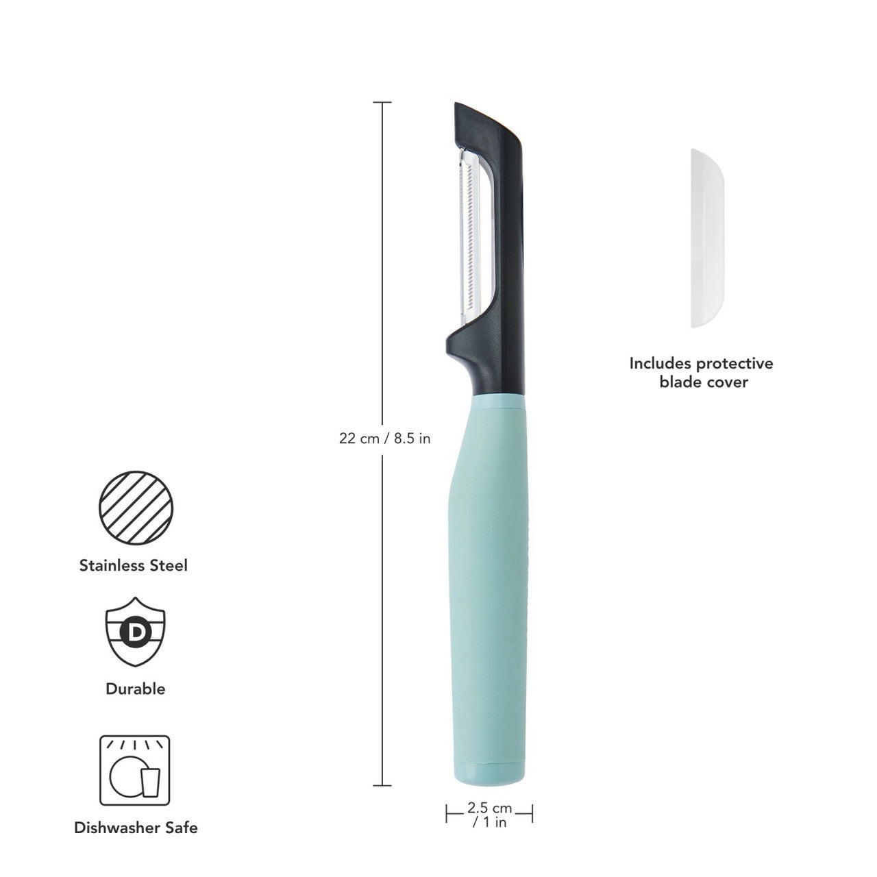 KitchenAid Soft Grip Euro Peeler (Mineral Water)