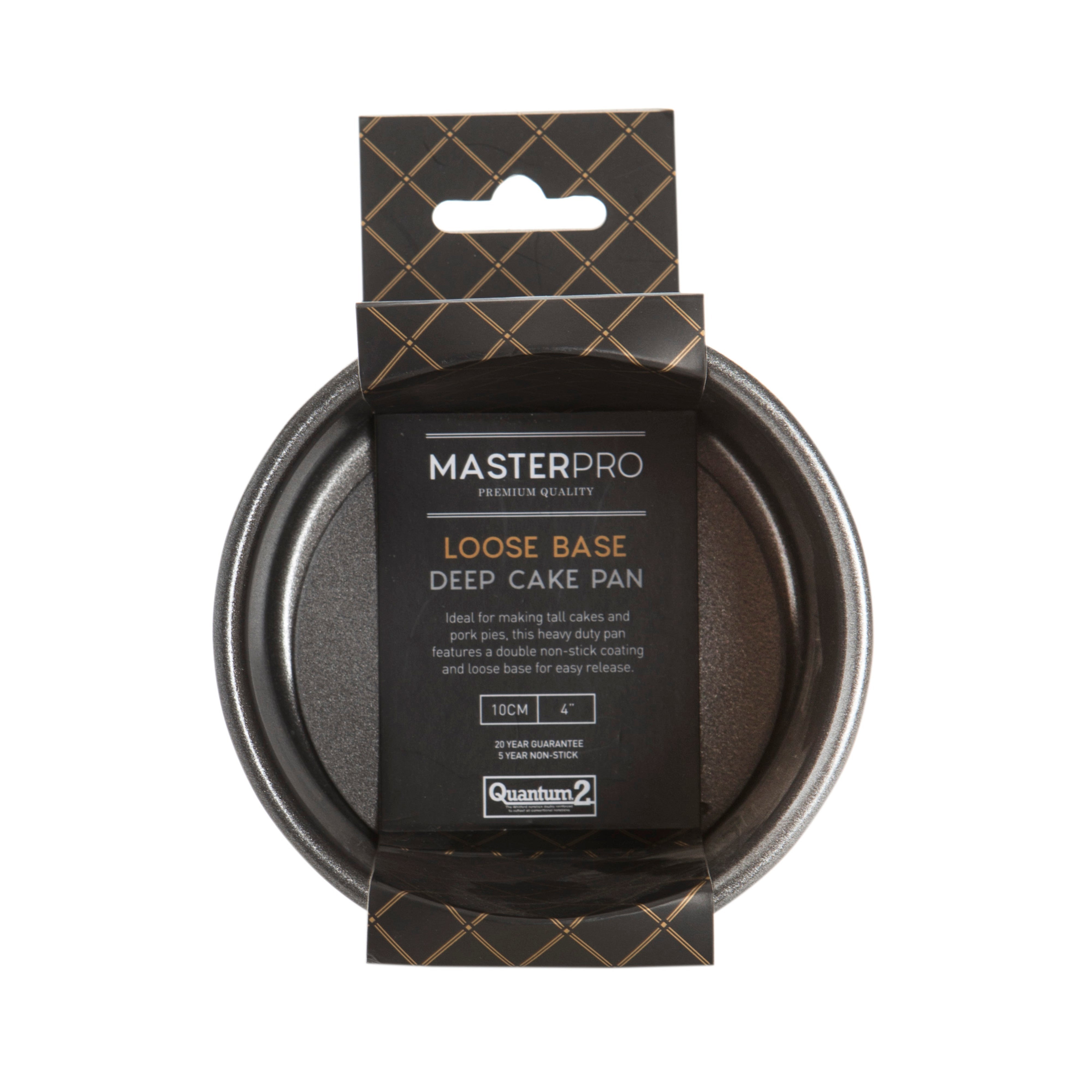 MasterPro Non-Stick Loose Base Round Deep Cake Pan 10cm