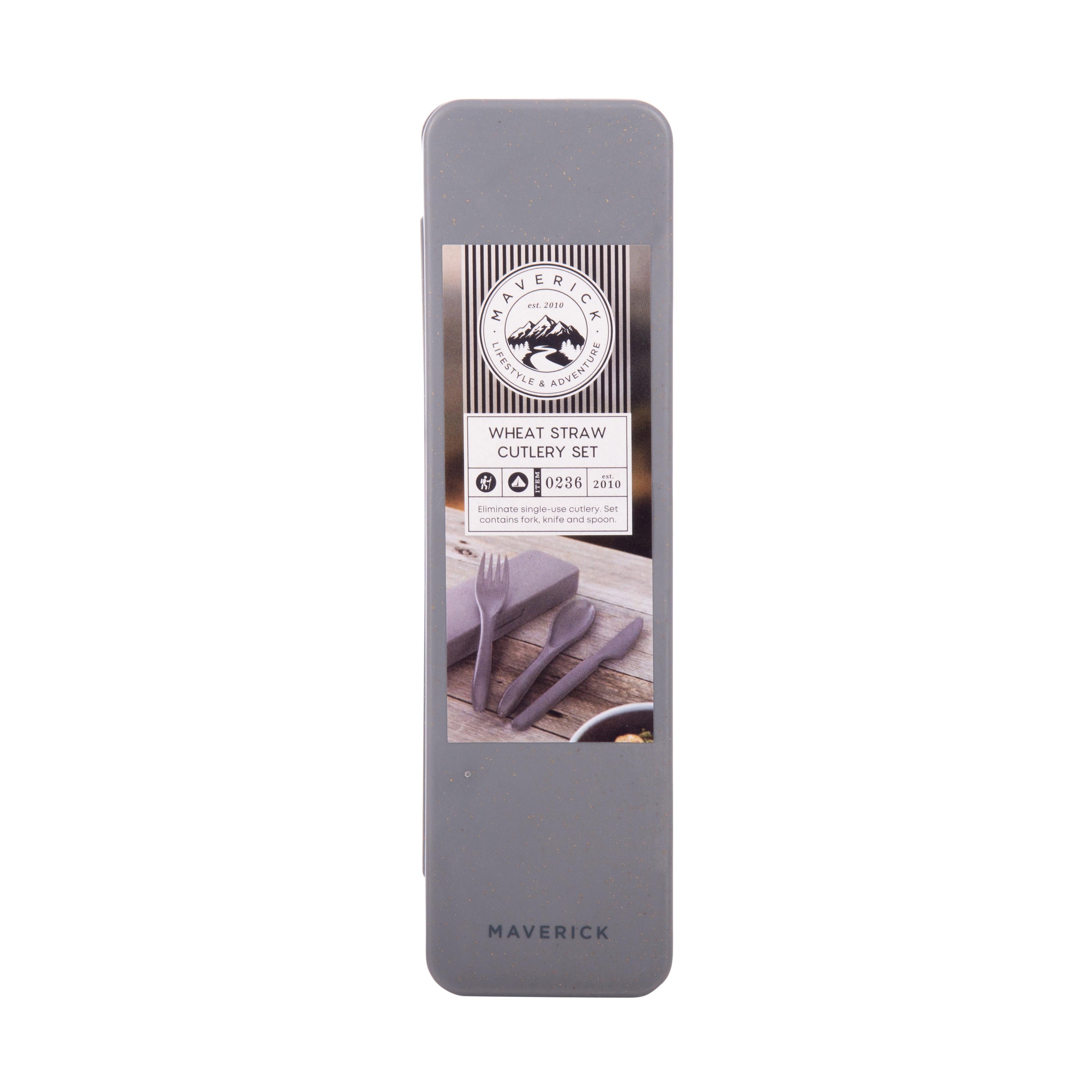 Maverick Wheat Straw Travel Cutlery Set