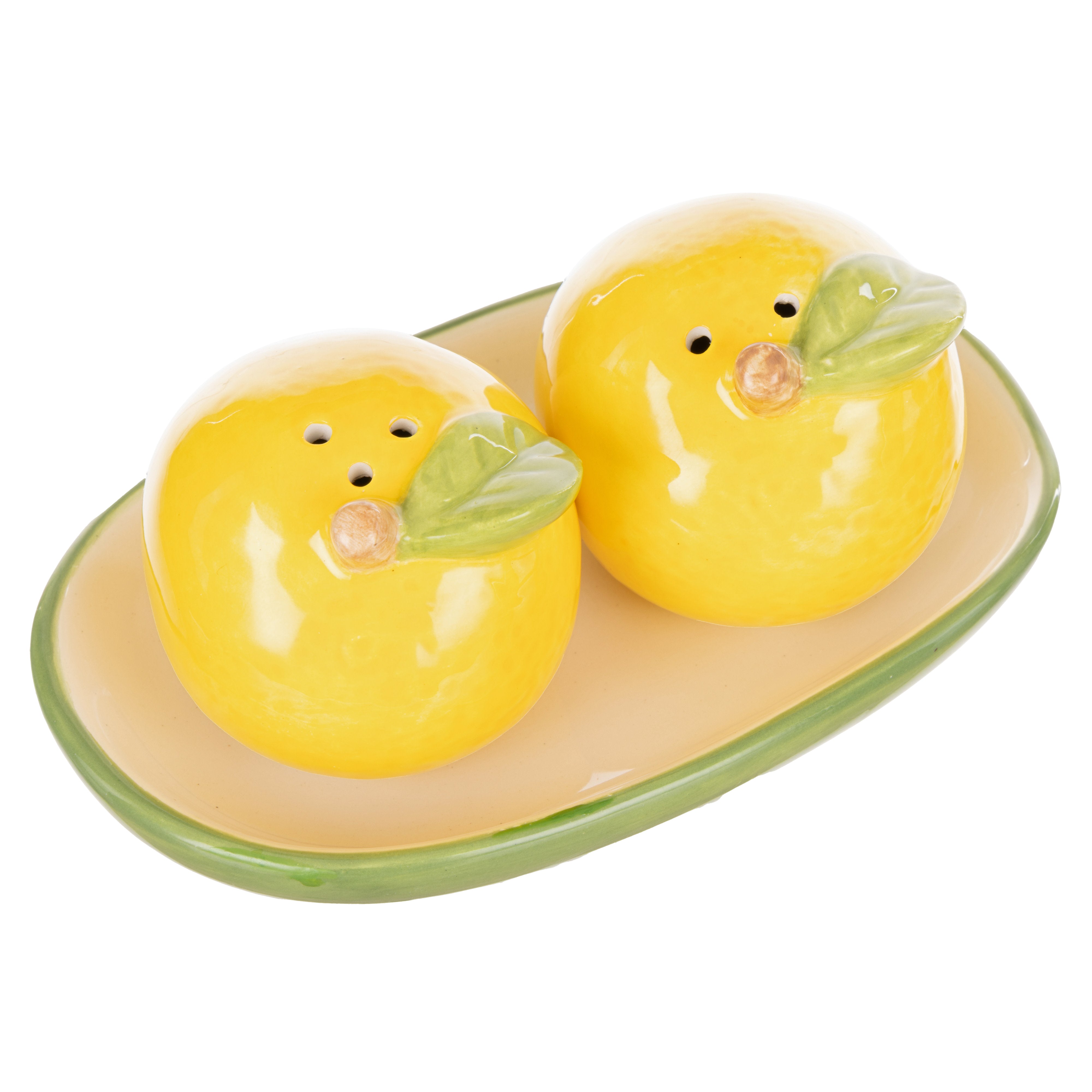 Emporium Limoncello Salt and Pepper Shakers Yellow & Green