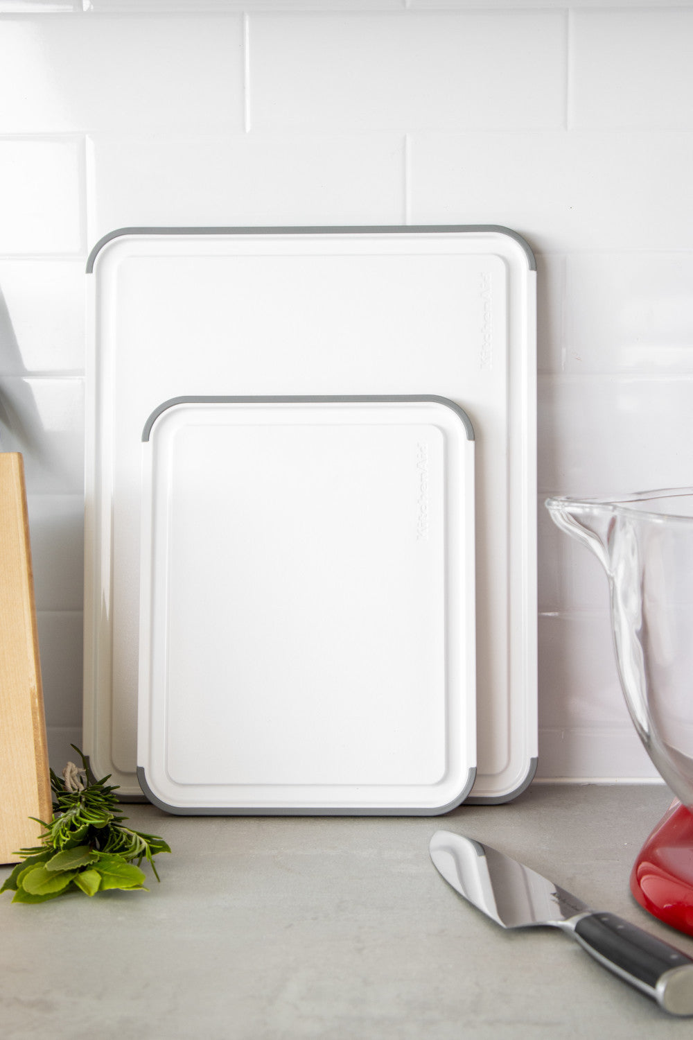 KitchenAid Classic 2 Piece Polypropylene Chopping Board Set 20 x 25cm & 35 x 28cm