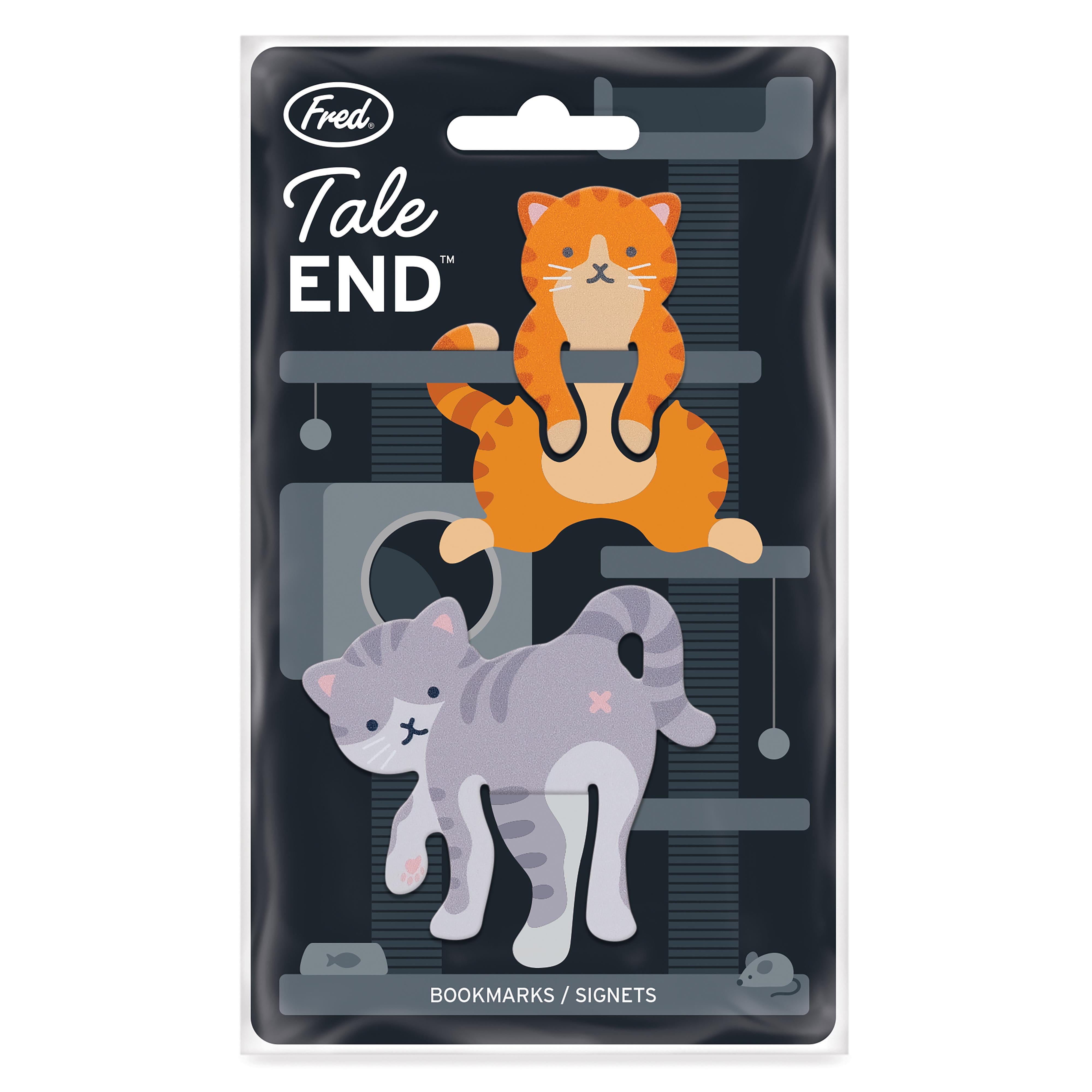 Fred Tale End Cat Bookmarks 2 Piece Set Multi-Coloured